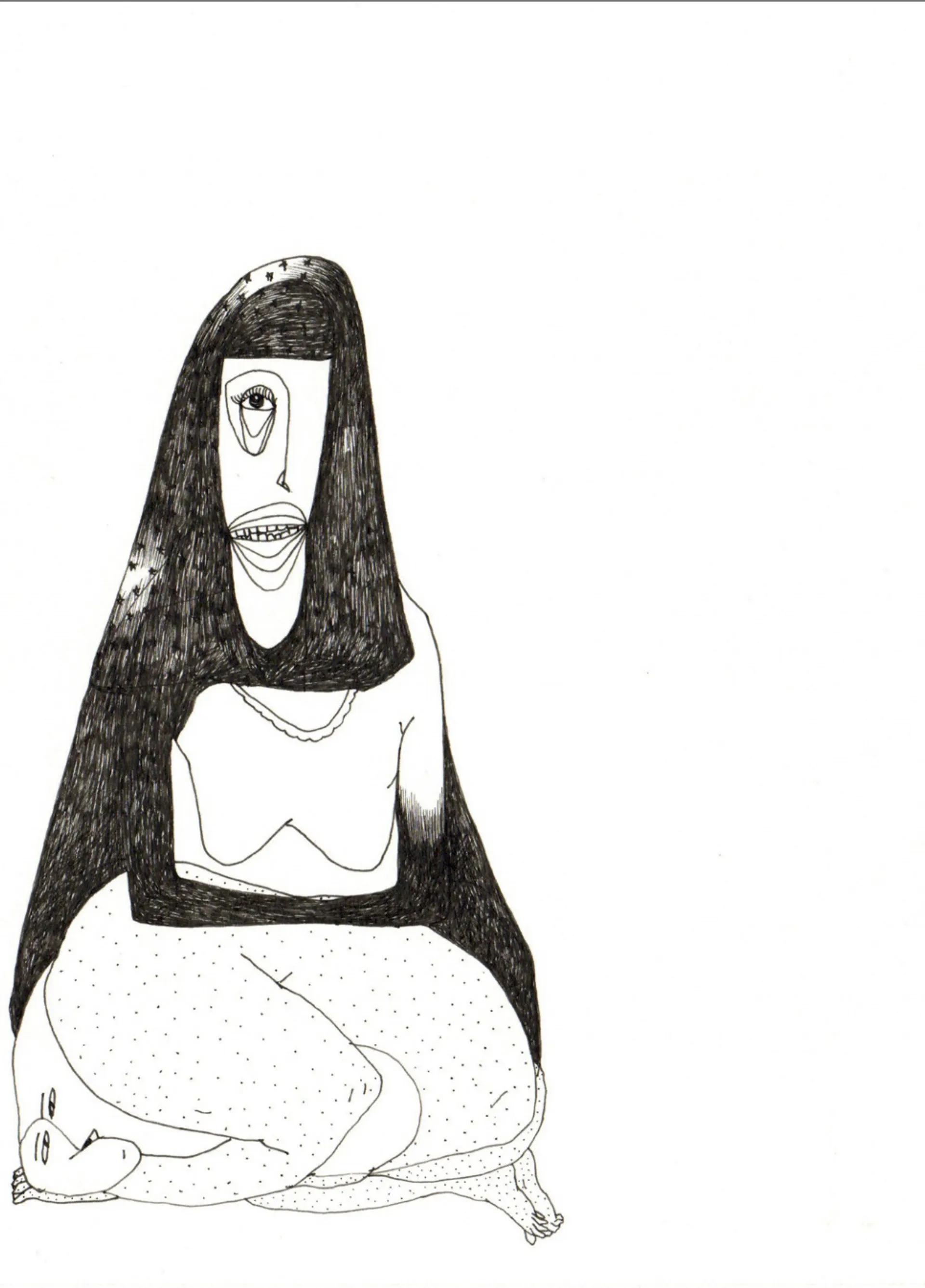 D-1, 6 by Preksha Tater - Pen on paper