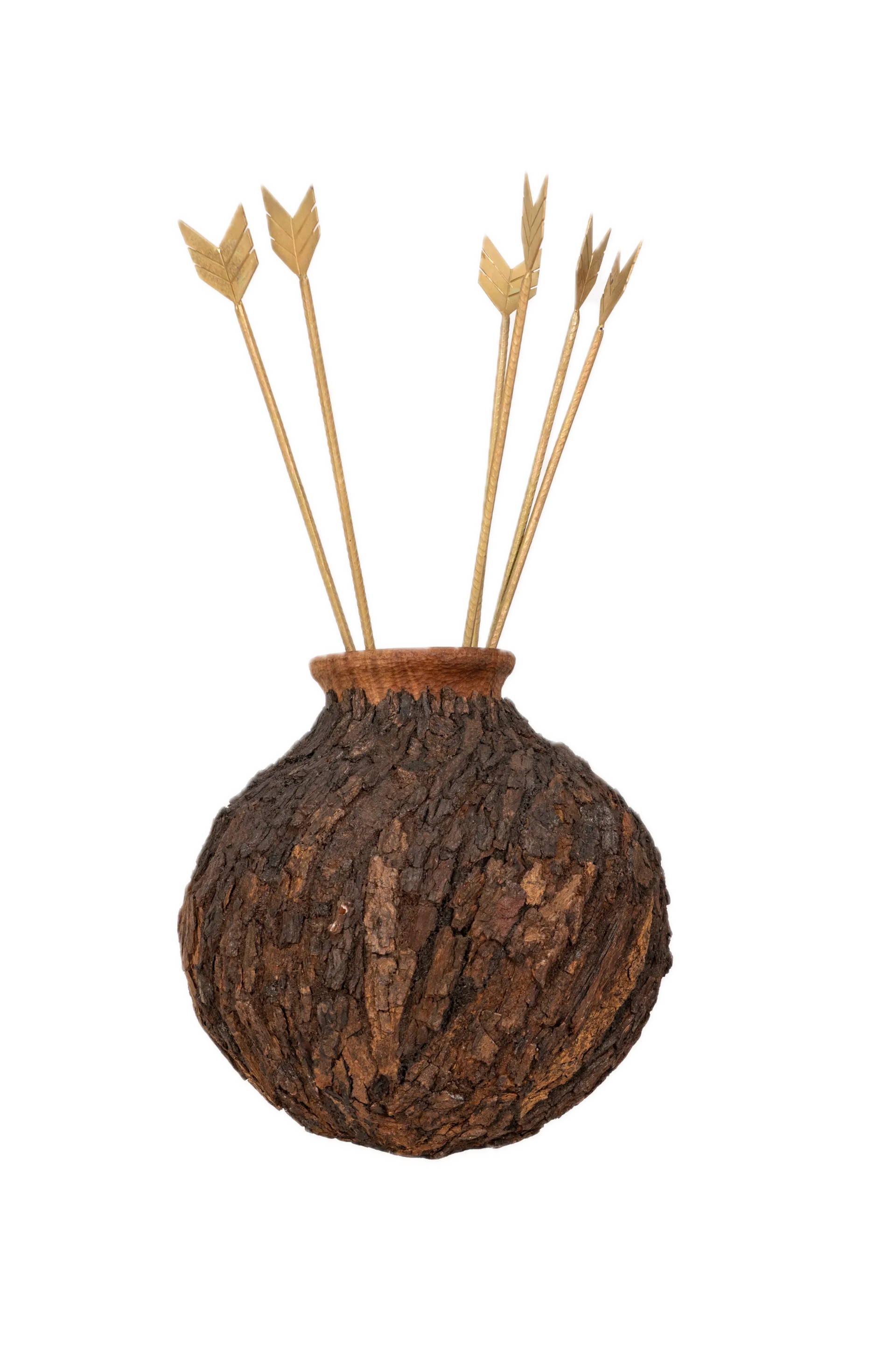Mann by Shailesh Ojha - Bark, wood, fibreglass