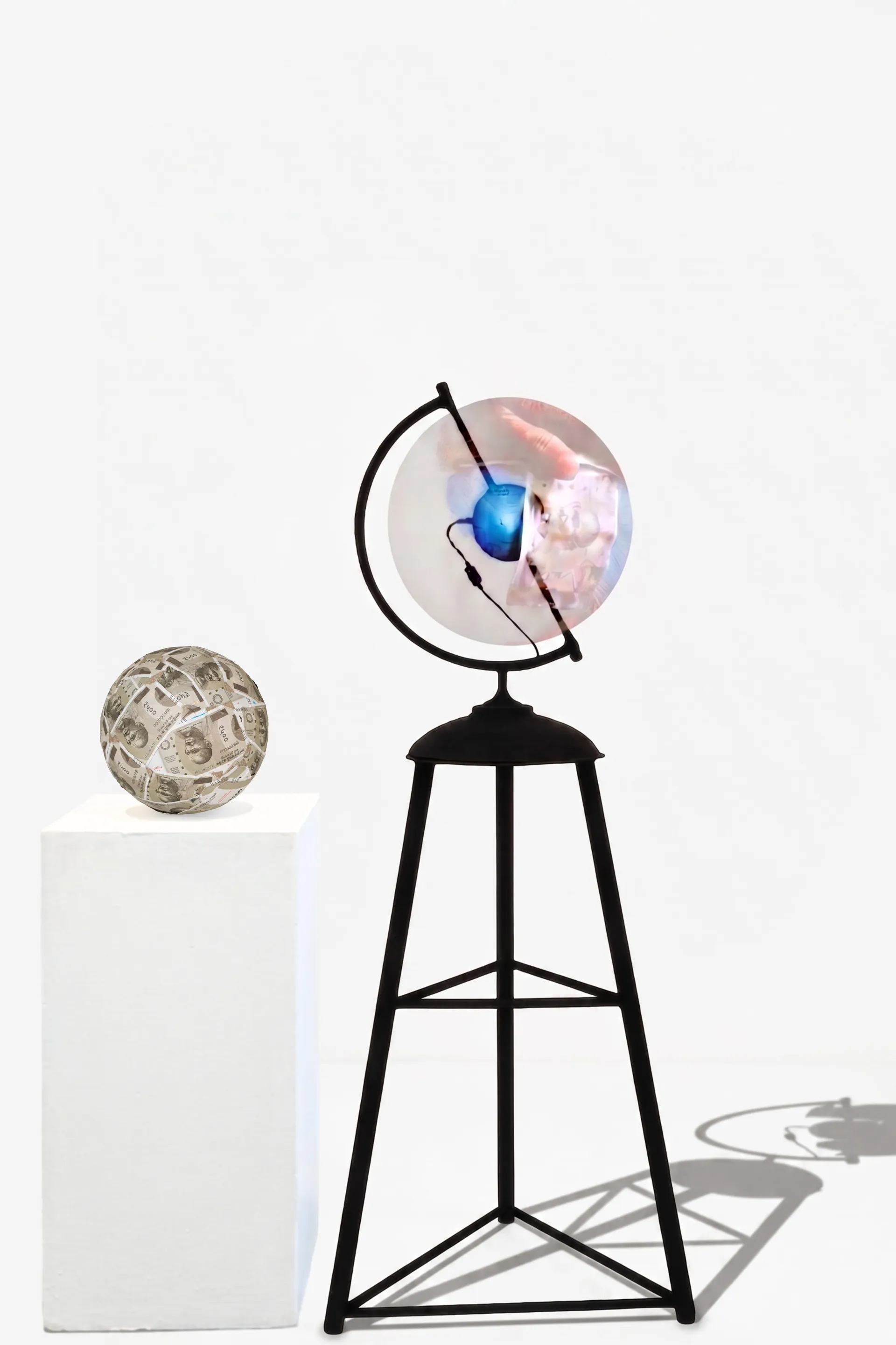 Ball of desire by Amith M Nayak - Iron, propeller motor and found object
