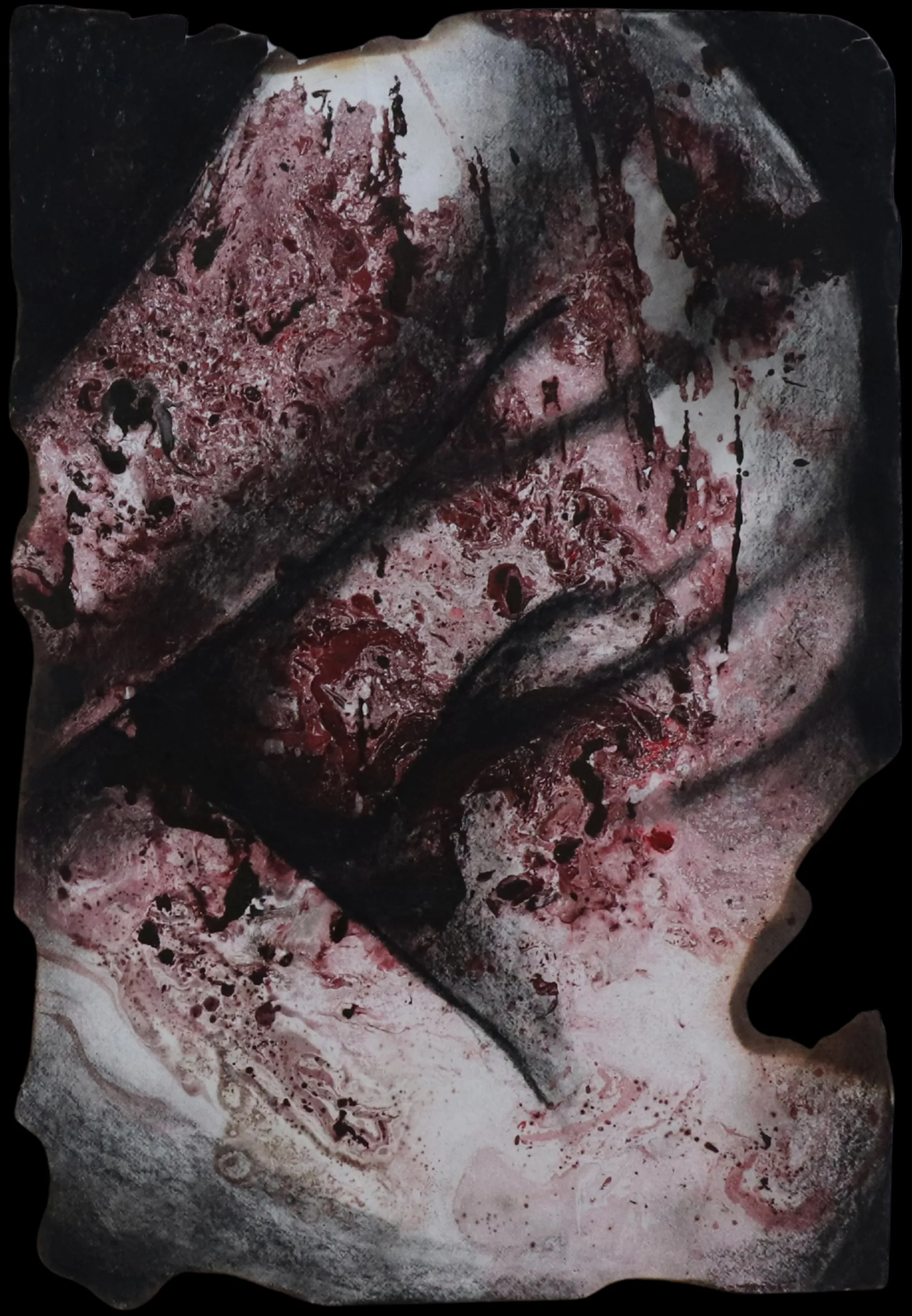 Chaos underneath the skin III, 2 by Riyanka Das - Ink and charcoal on paper