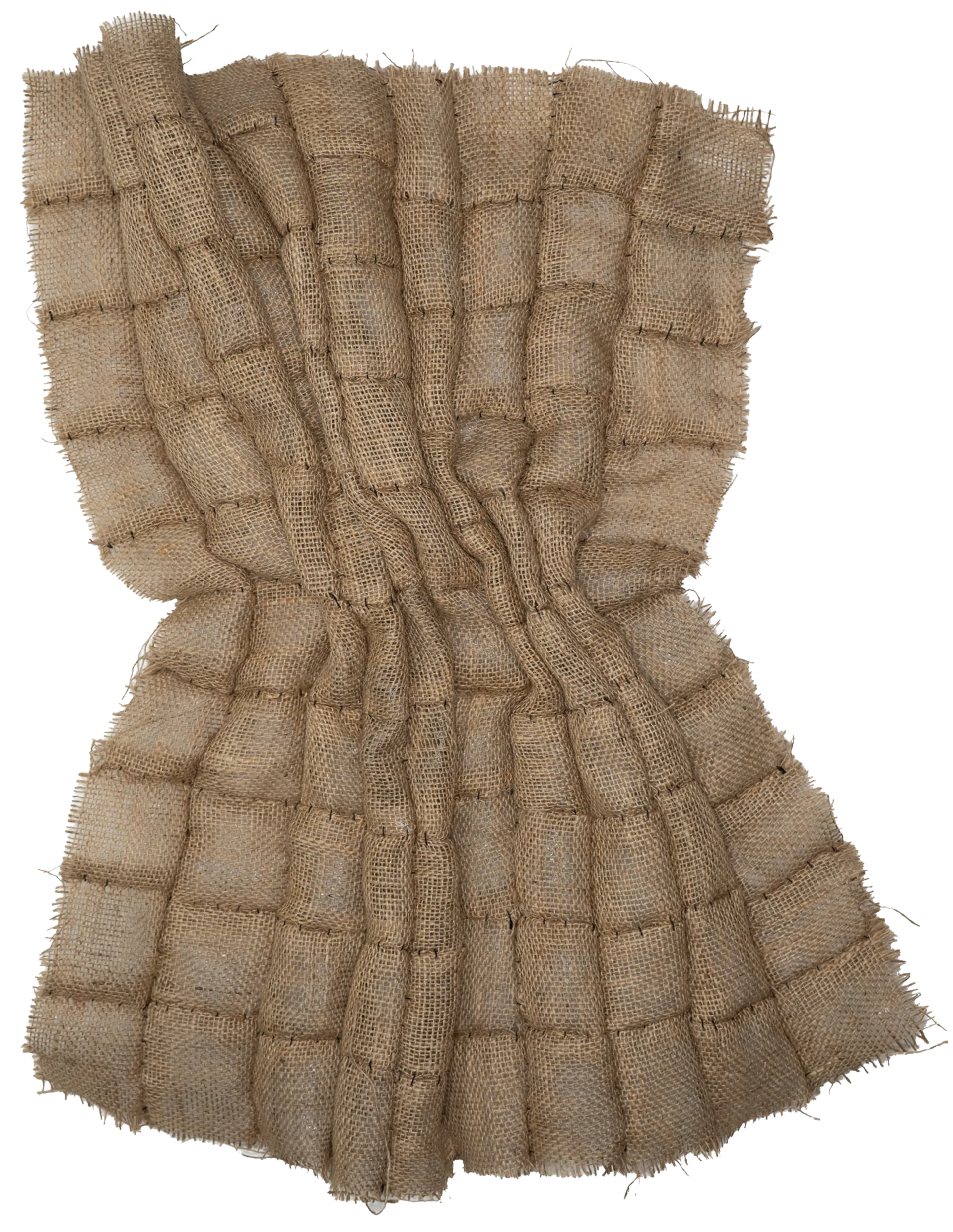 No. #22 by Urvi Sethna - Jute fabric and cotton thread