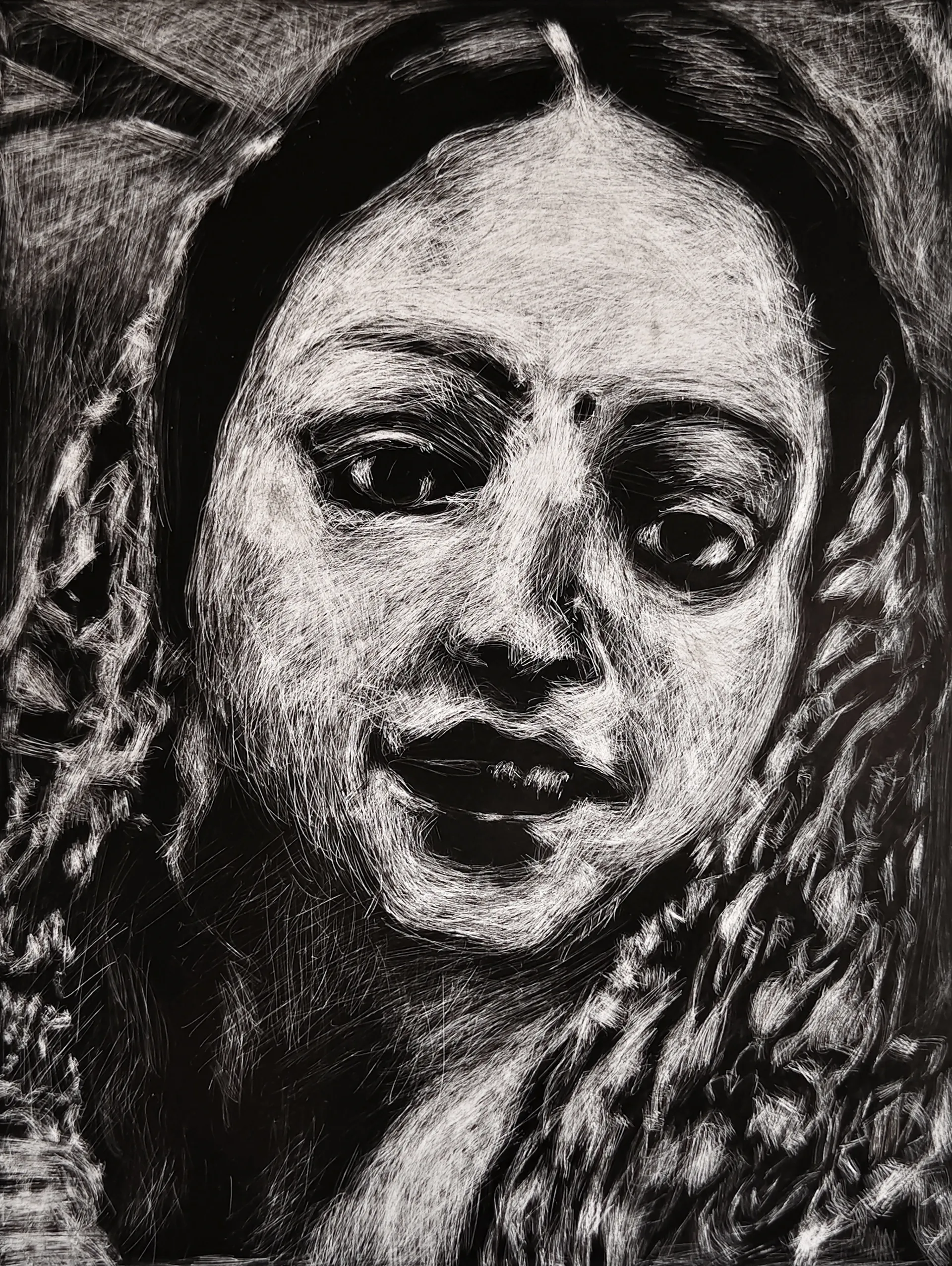 Presence of absence, 8 by Akartha Halder - Laser print on paper