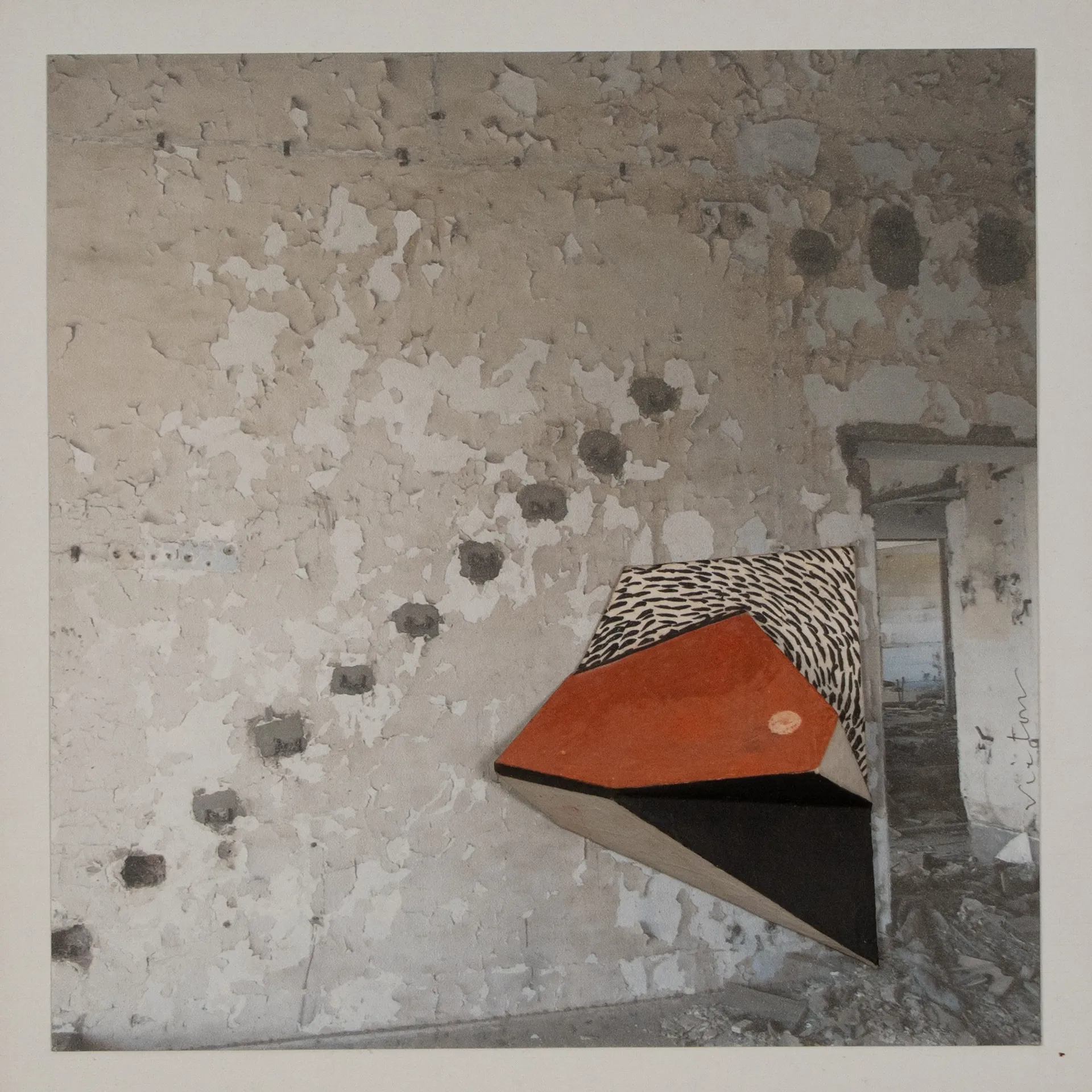 Paradoxically 6 by Victor Hazra - Ink & conte on cardboard forms and print on acid-free paper
