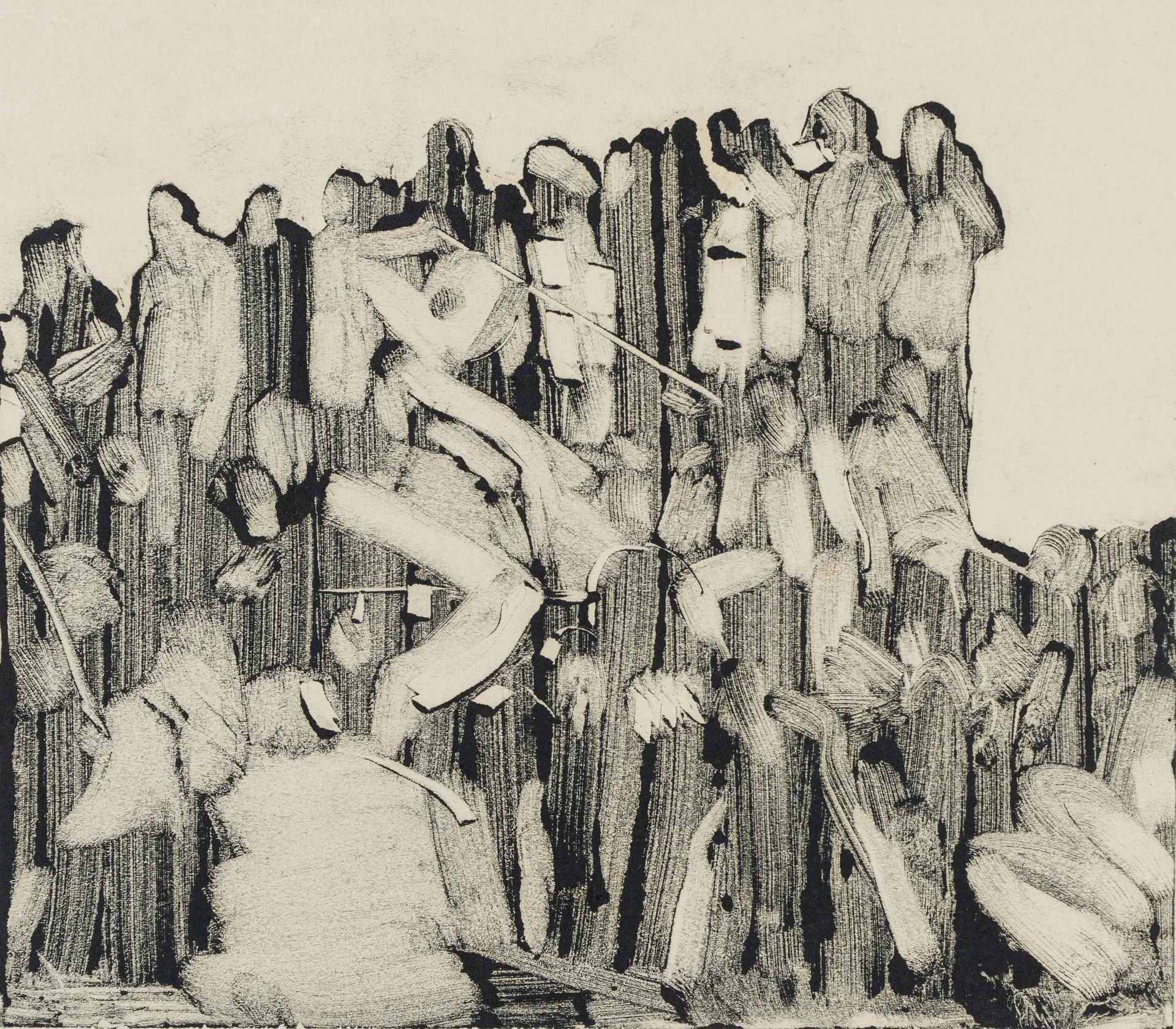 Jai jai jai jai jai Bhim, jai Bhim hai Bhim by Akshit Satyarthi - Monoprint