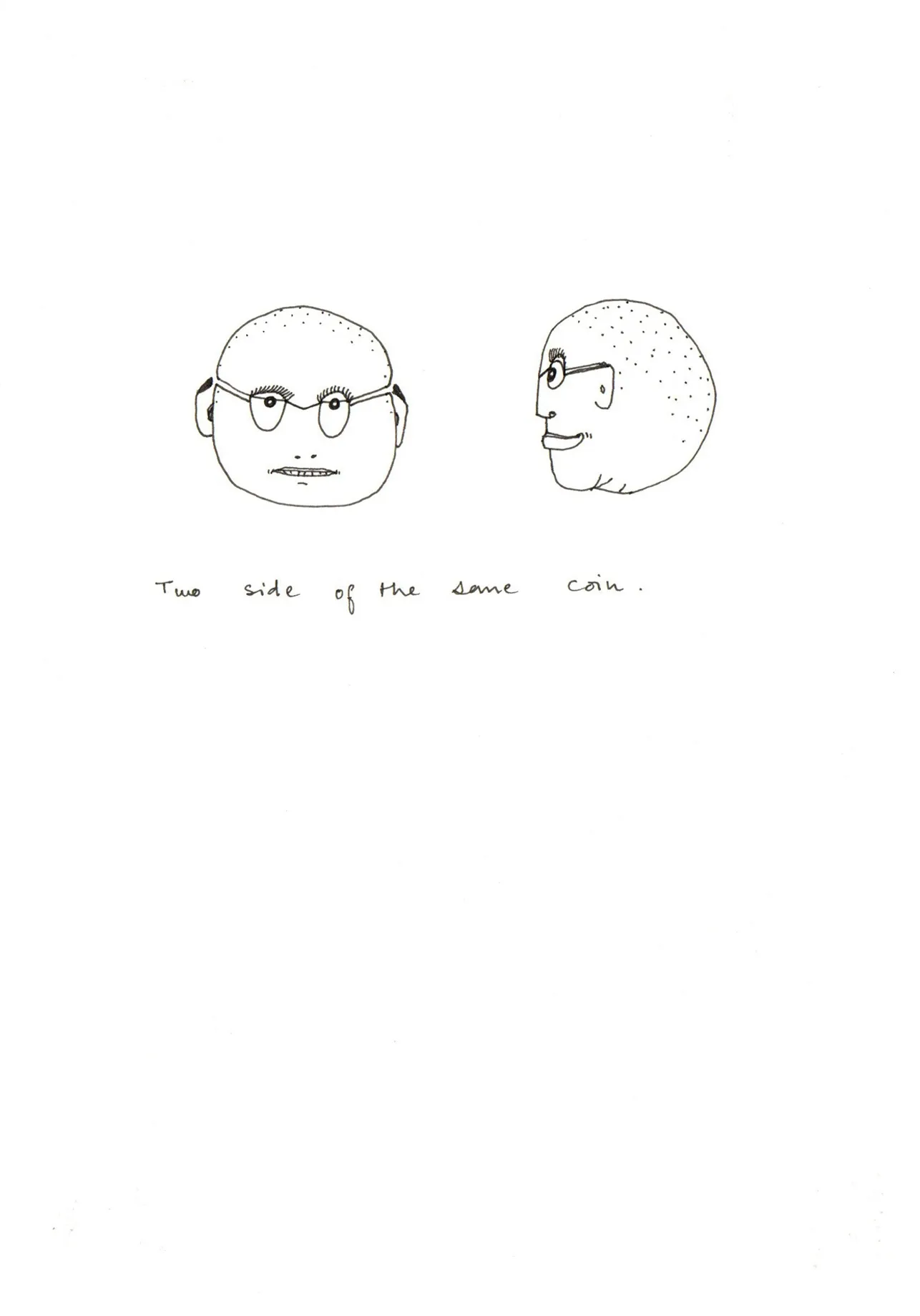 D-1, 2 by Preksha Tater - Pen on paper