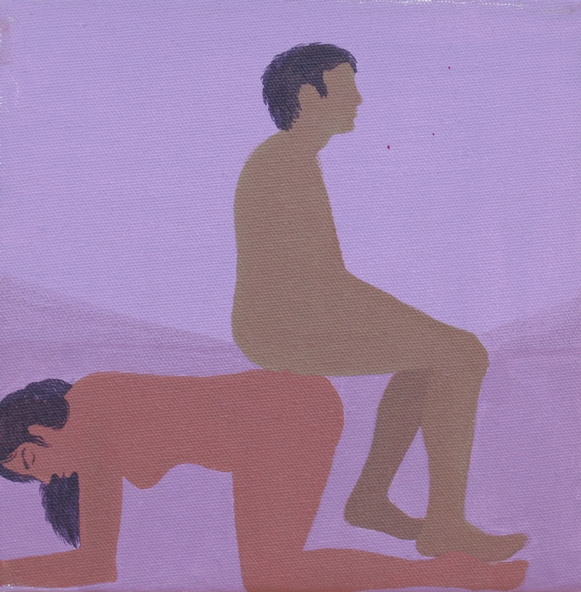 Beneath the gaze, 18 by Moni Kumari - Acrylic on canvas