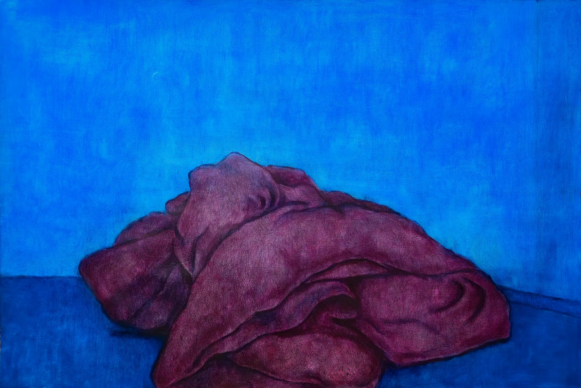 Traces II by Riyanka Das - Oil on paper