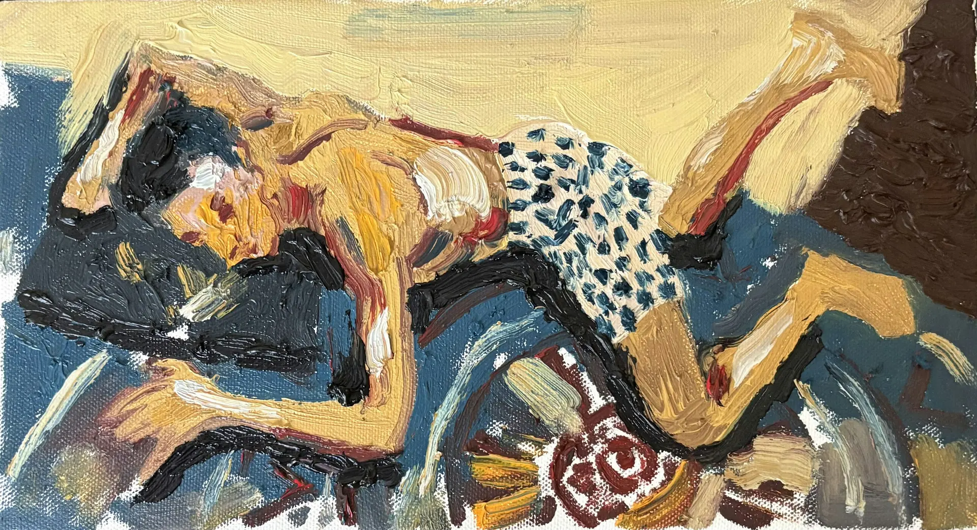 Aise kaise leta hai by Akshit Satyarthi - Oil on canvas