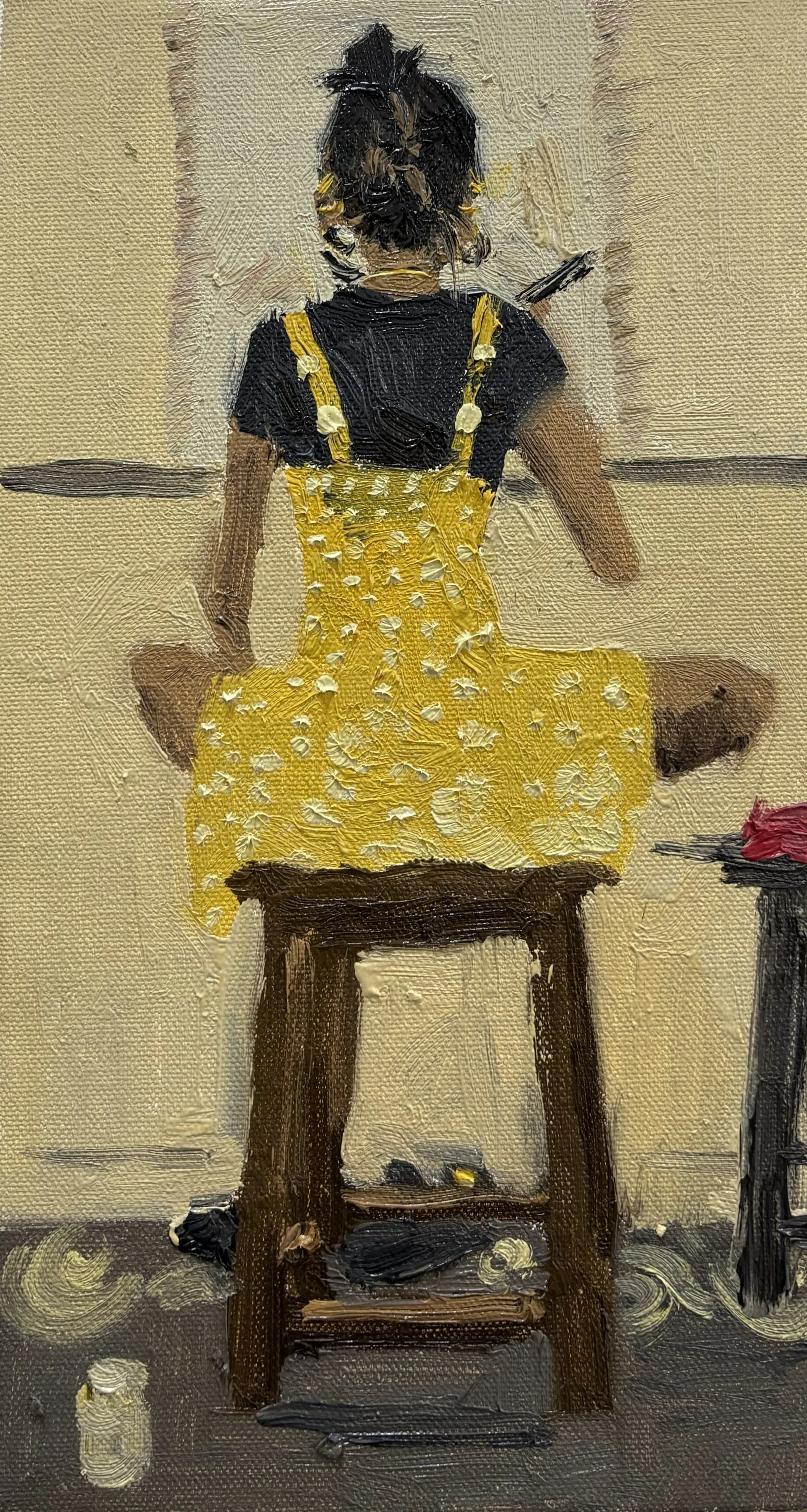 Naureen by Akshit Satyarthi - Oil on canvas