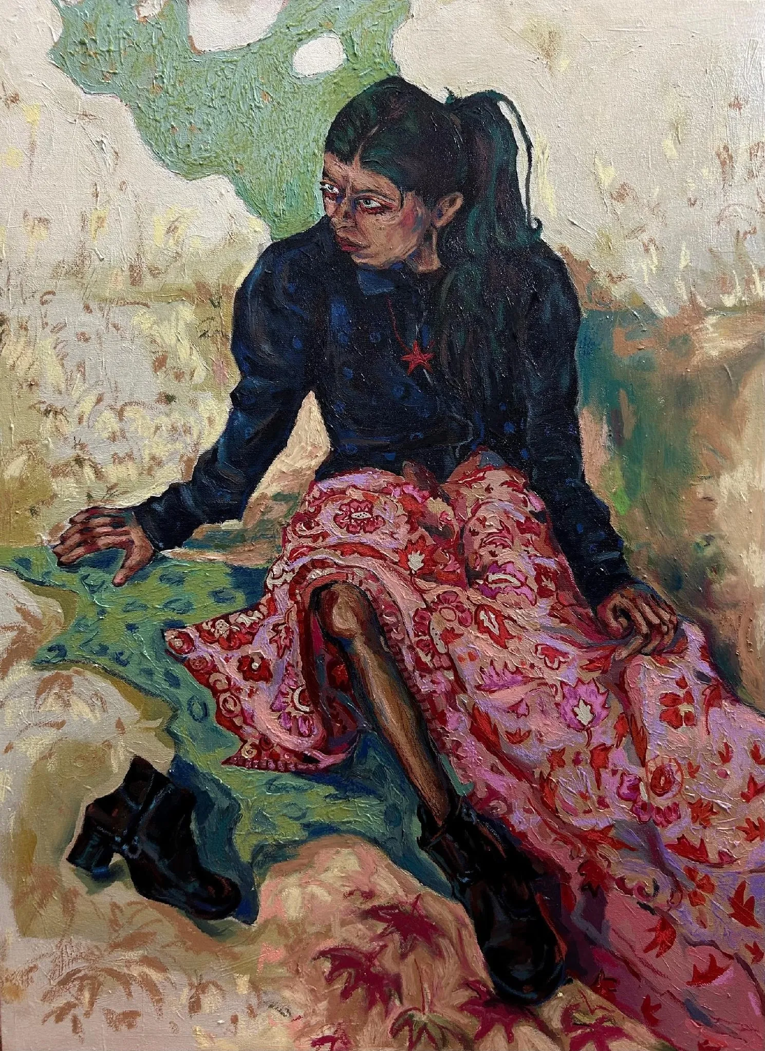 The quiet before by Tushar Tanwar - Mixed media – acrylic and oil pastels