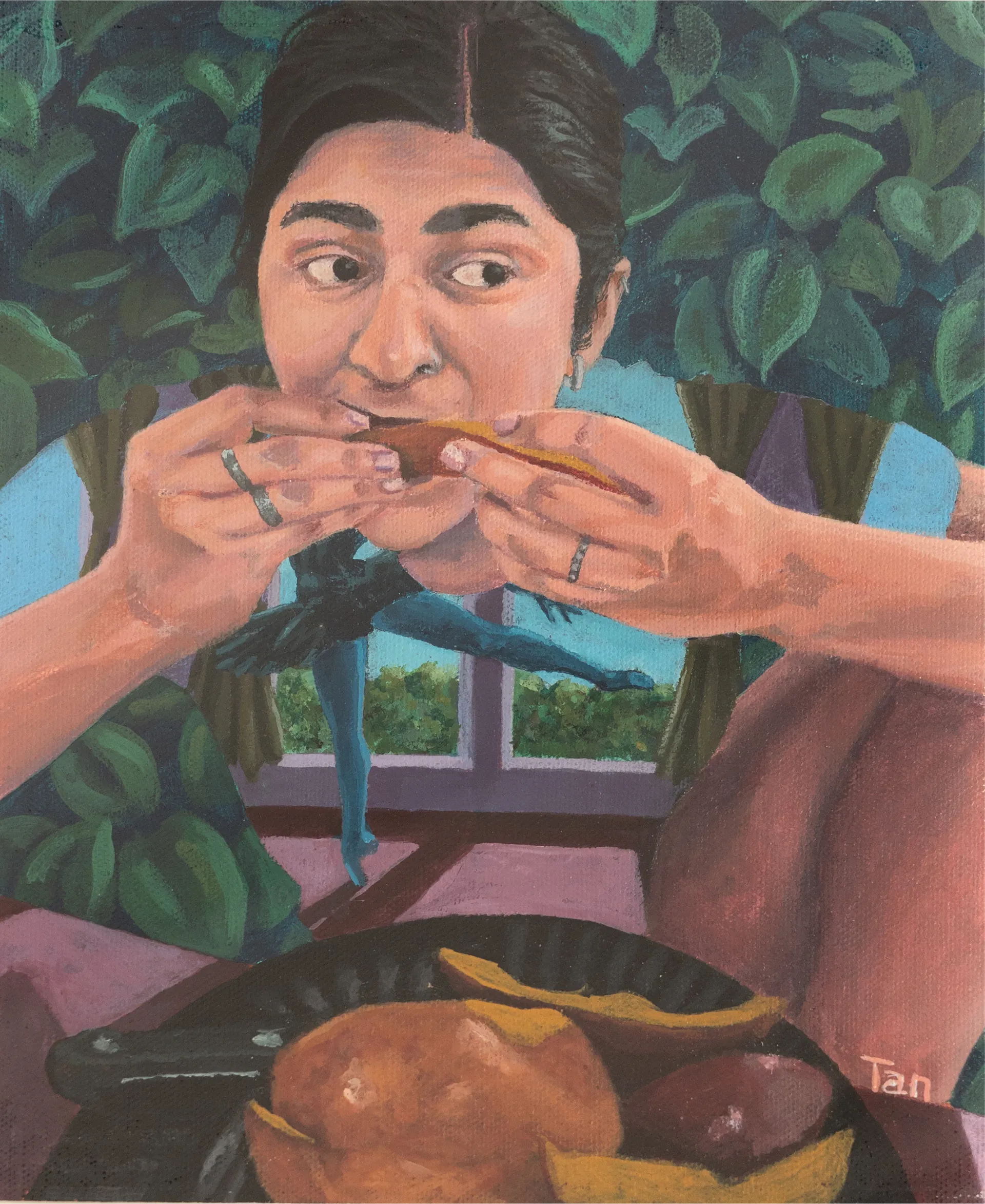 Kaam daam by Tan Sen - Acrylic on canvas 