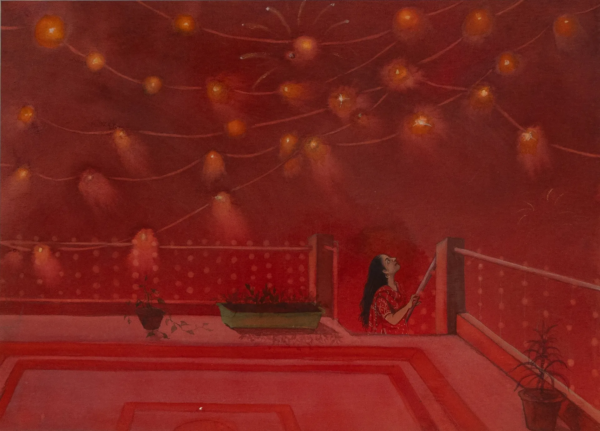 Journey of the negligible 2, 5  by Sonali Sonam - Watercolor on paper