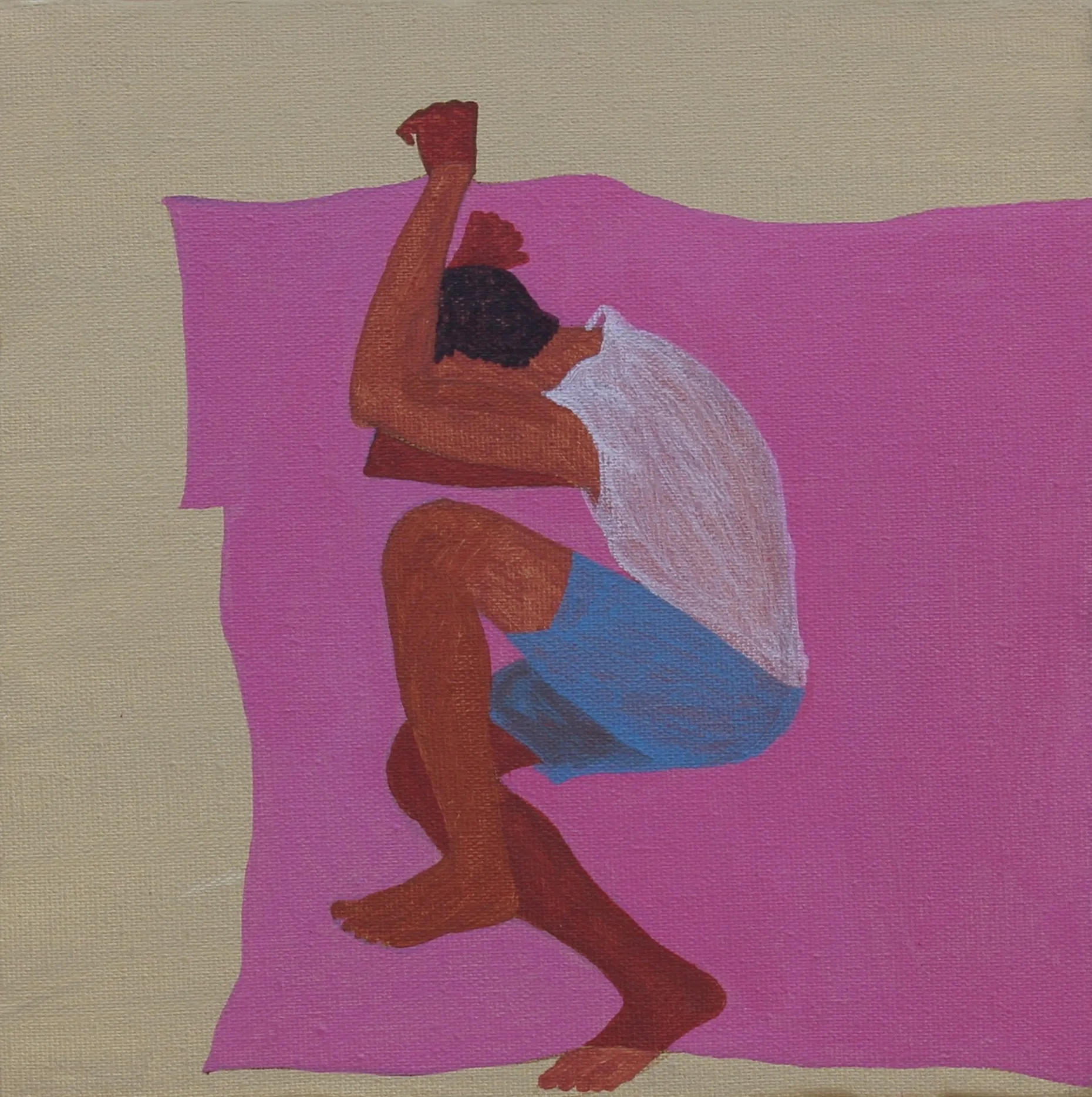 Beneath the gaze, 3 by Moni Kumari - Acrylic on canvas