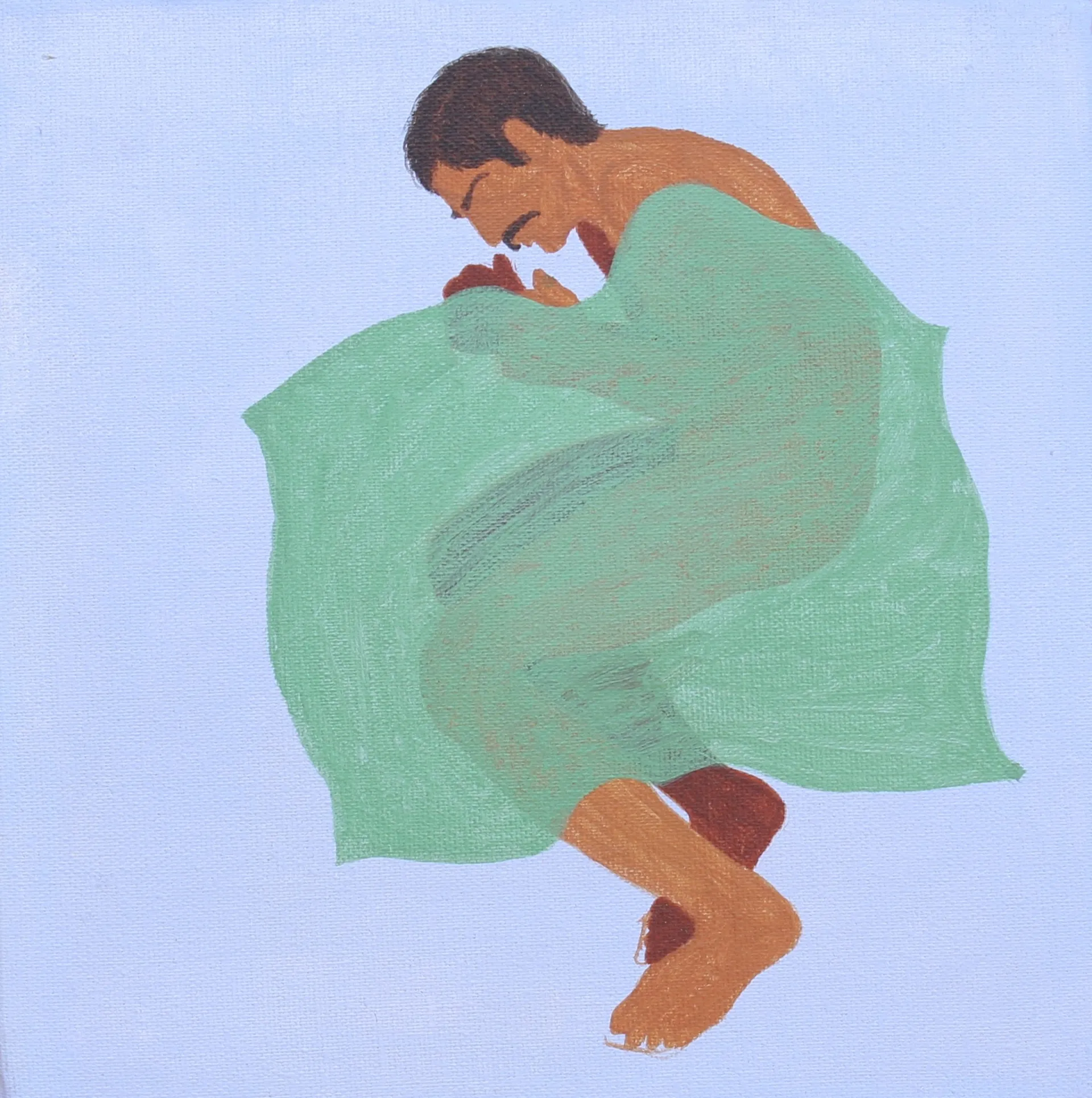 Beneath the gaze, 11 by Moni Kumari - Acrylic on canvas