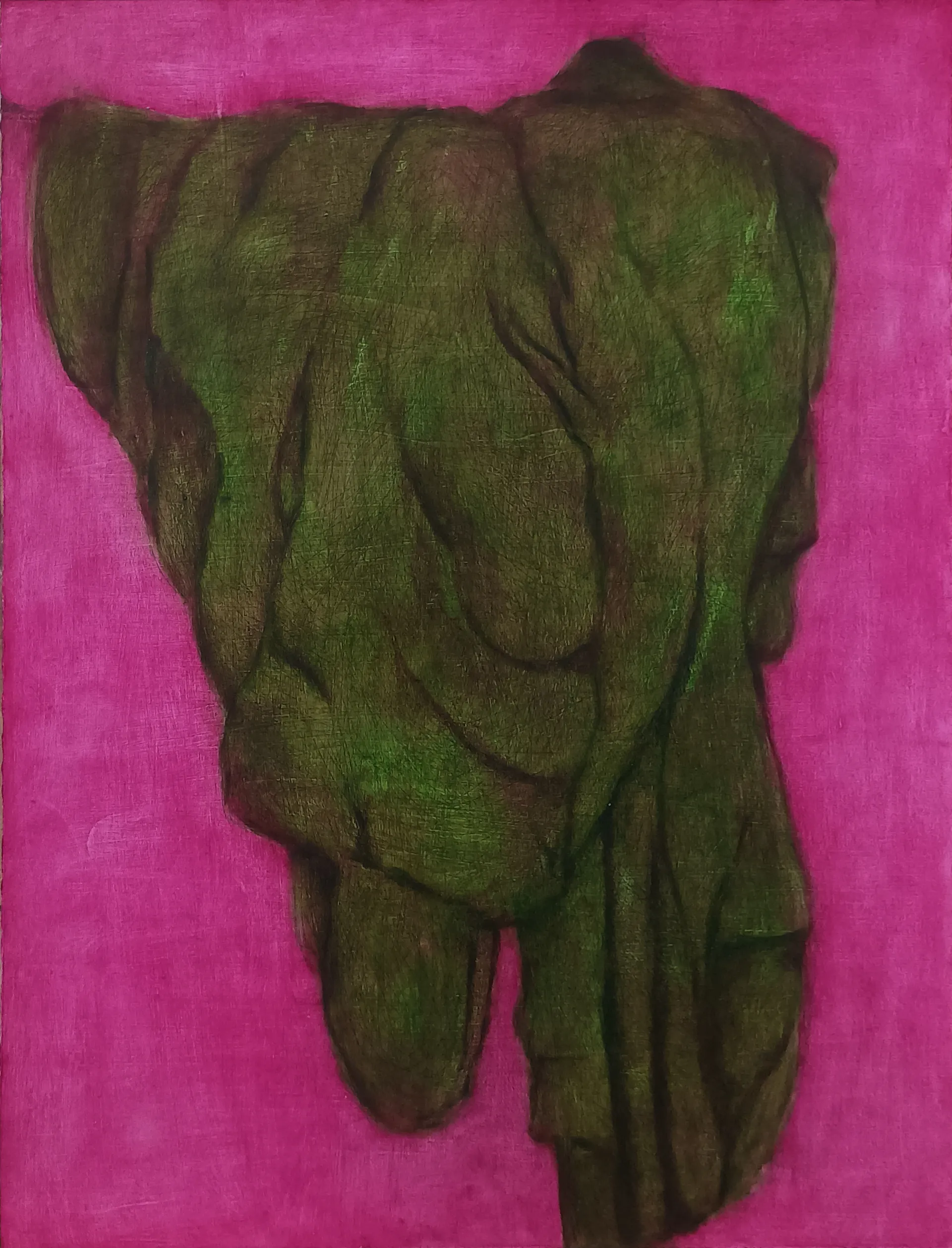 Traces, 1 by Riyanka Das - Oil on paper