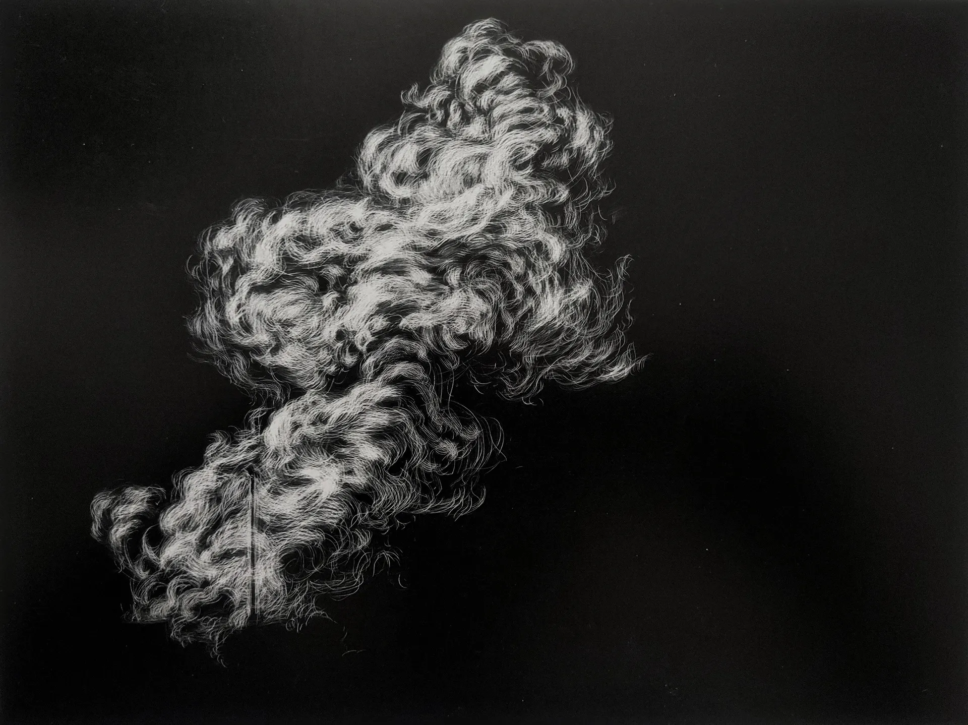 Untitled, 1 by Akartha Halder - Sandpaper treatment on photo print