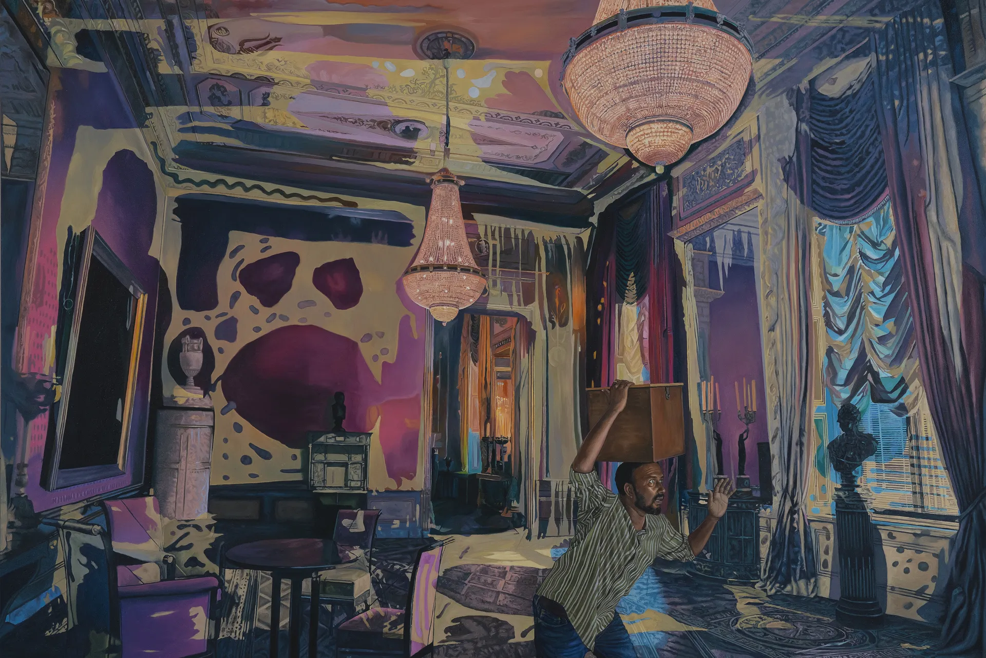Painting no. VI by Abhishek Narayan Verma - Oil on canvas