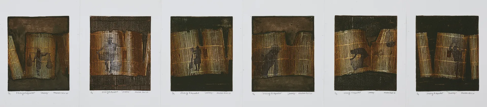 Journey by Khokan Giri - Etching & aquatint