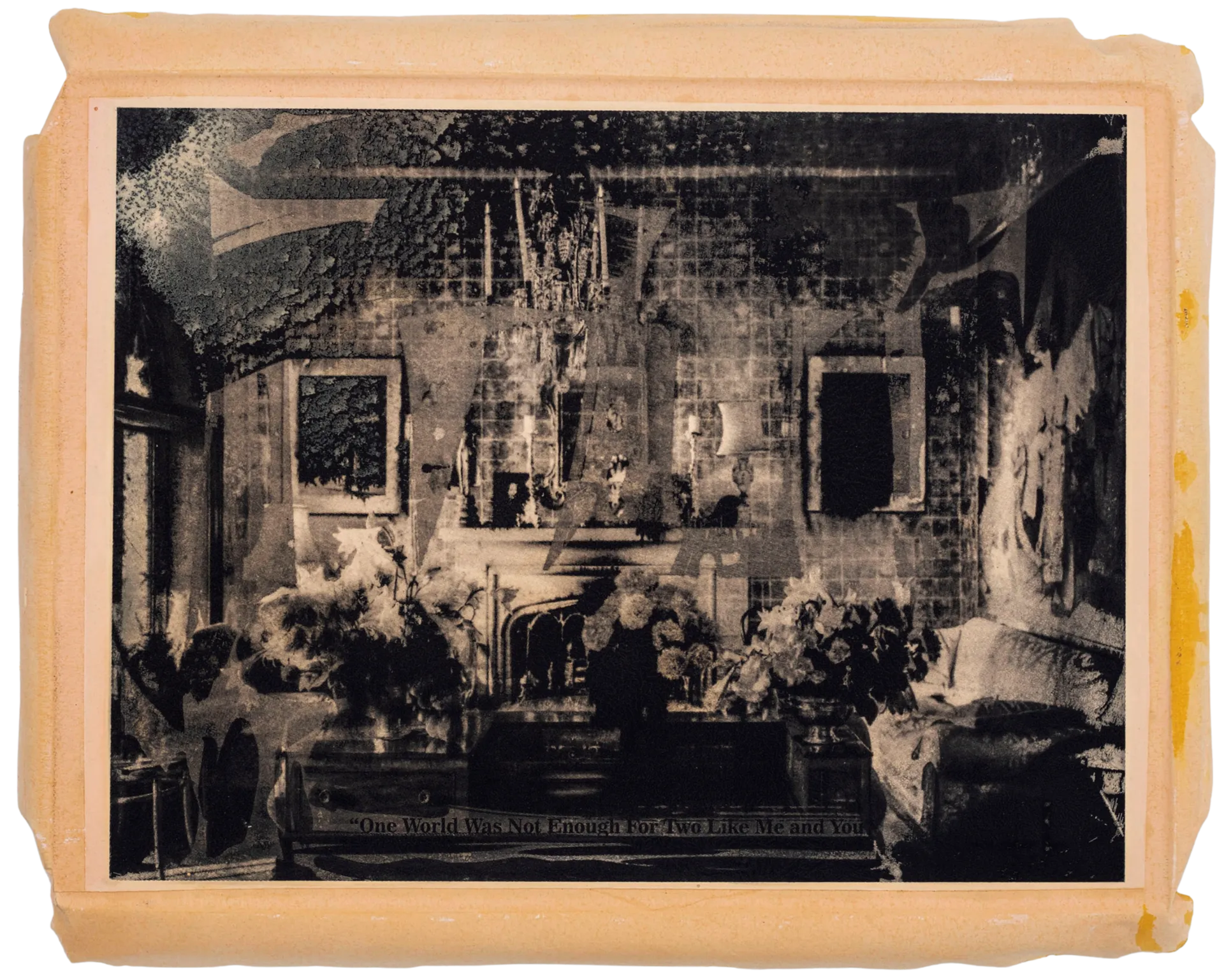 Black stars are shining very bright - VII, 24 by Abhishek Narayan Verma - Etching print printed on dental plaster