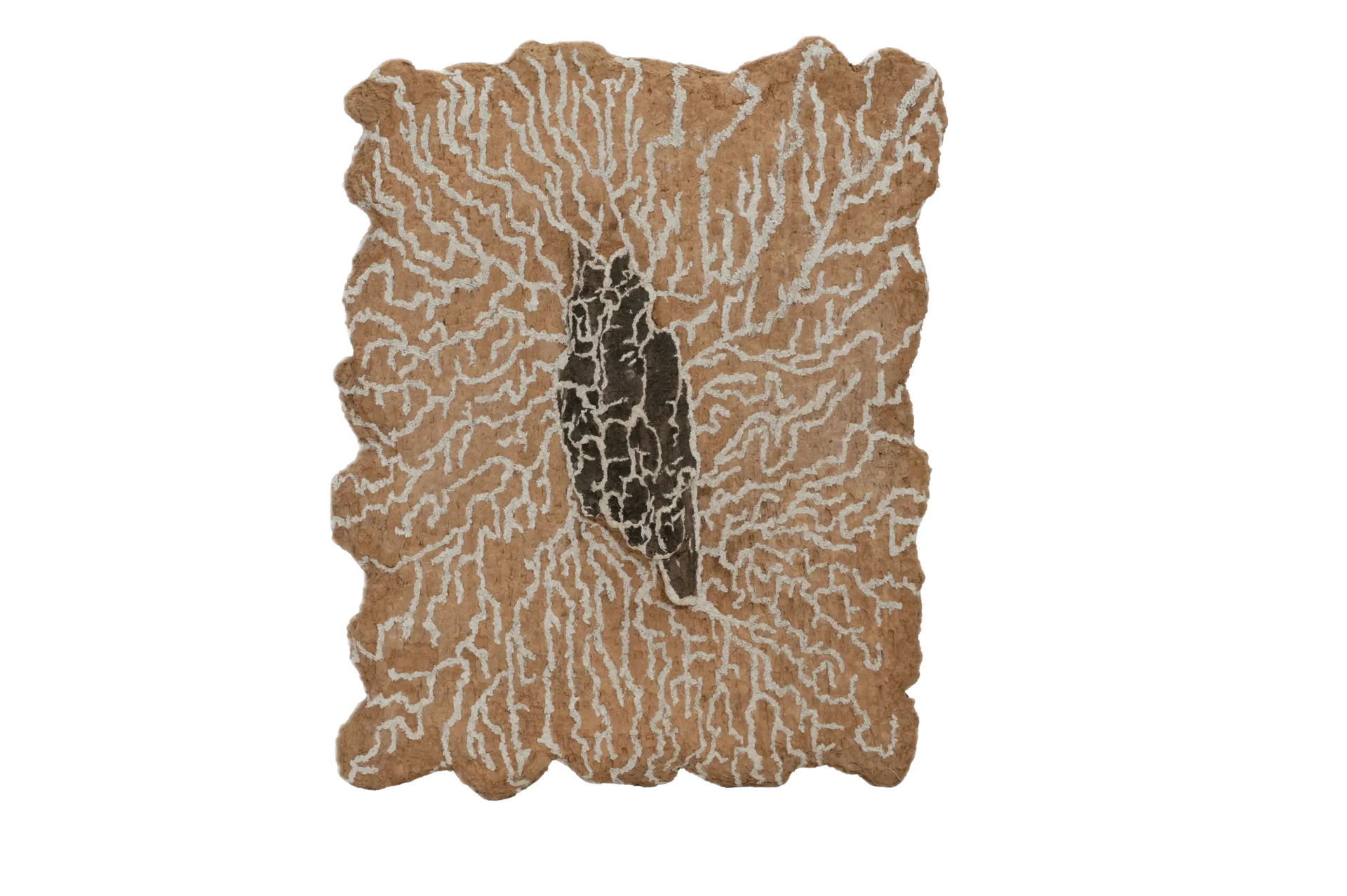 Fragile layers - 3 by Skarma Sonam Tashi - Cardboard, papier-mâché, clay, bark