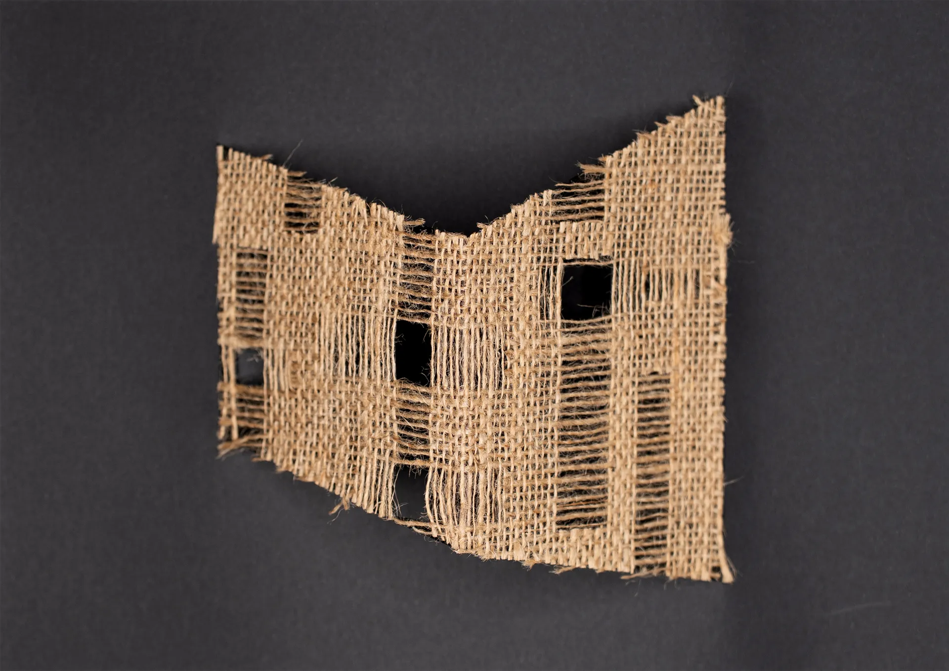 Fold #18, 8 by Urvi Sethna - Jute fabric on paper