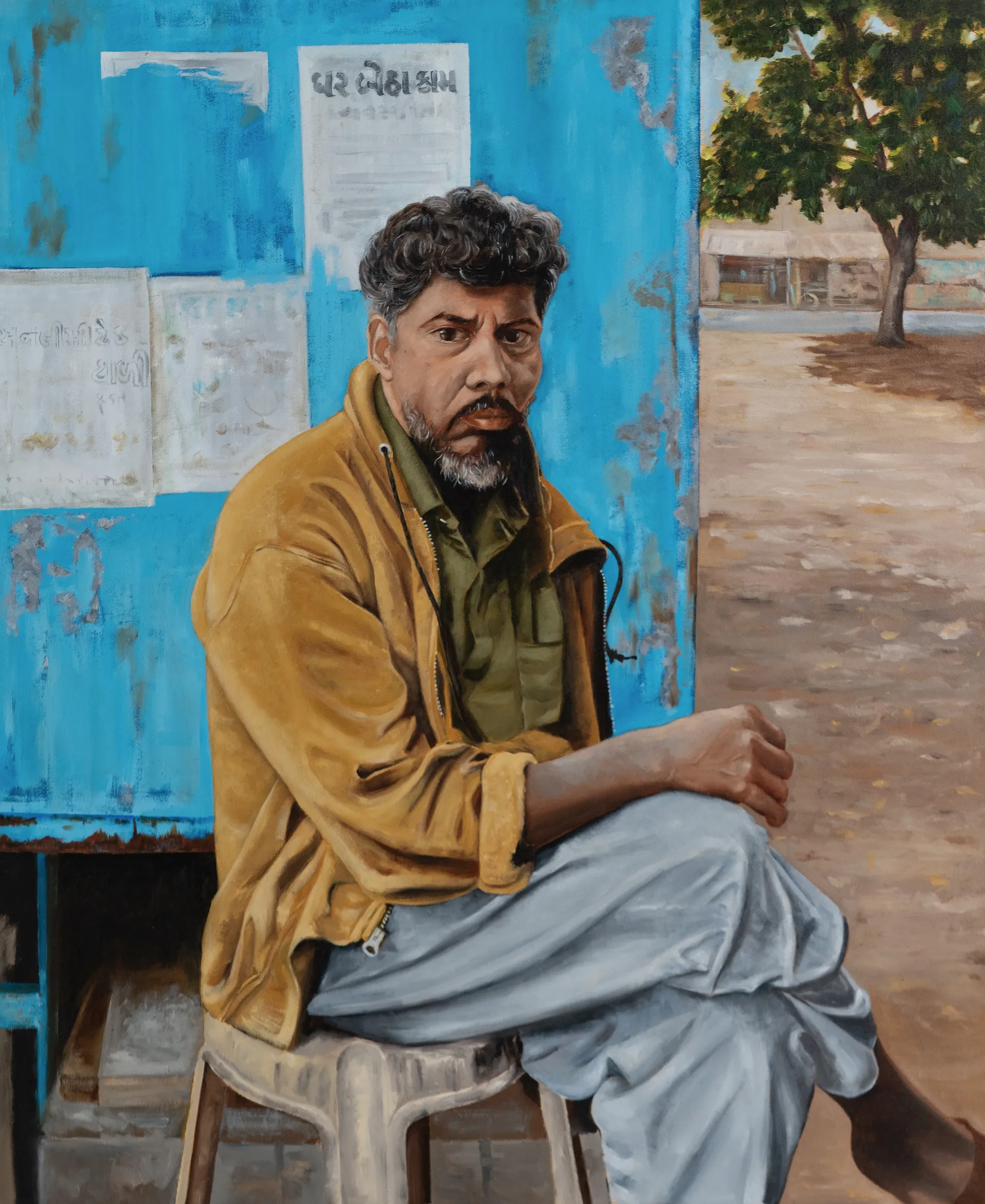 Munna by Raju Patel - Oil on canvas
