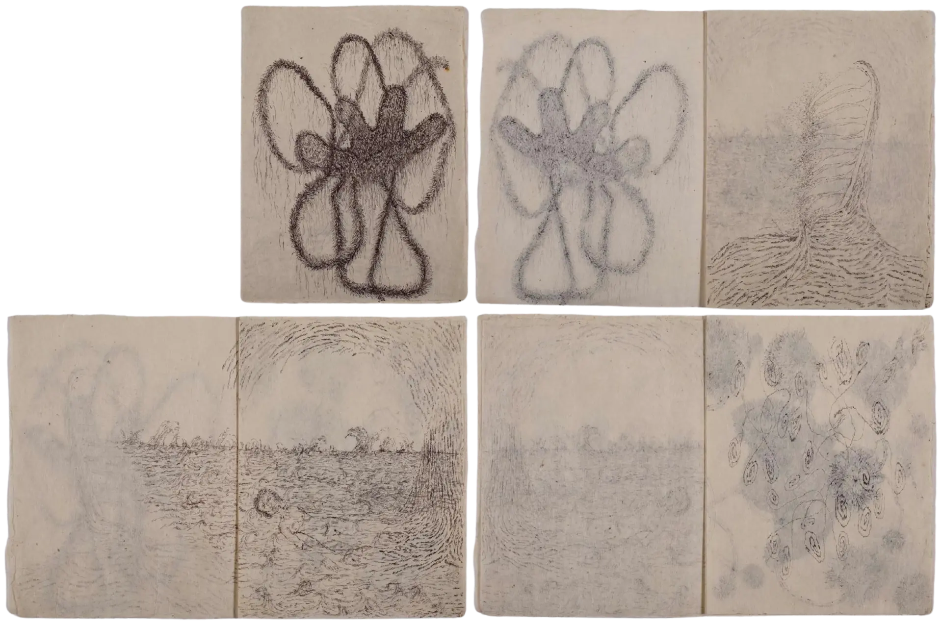 Untitled (Book 4) by Isha Itwala - Ink on rice paper