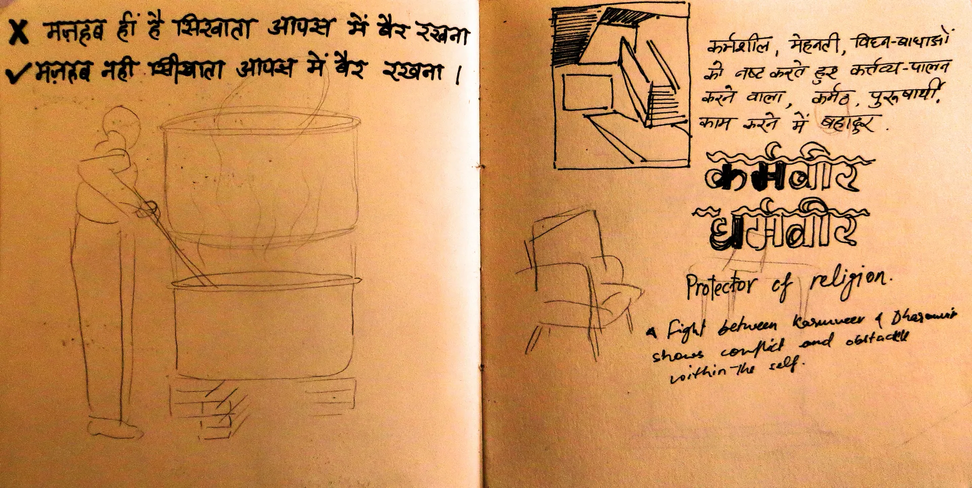 Pages from my diary, 31 by Abhishek Narayan Verma - Digitally developed from the original and archival print on paper