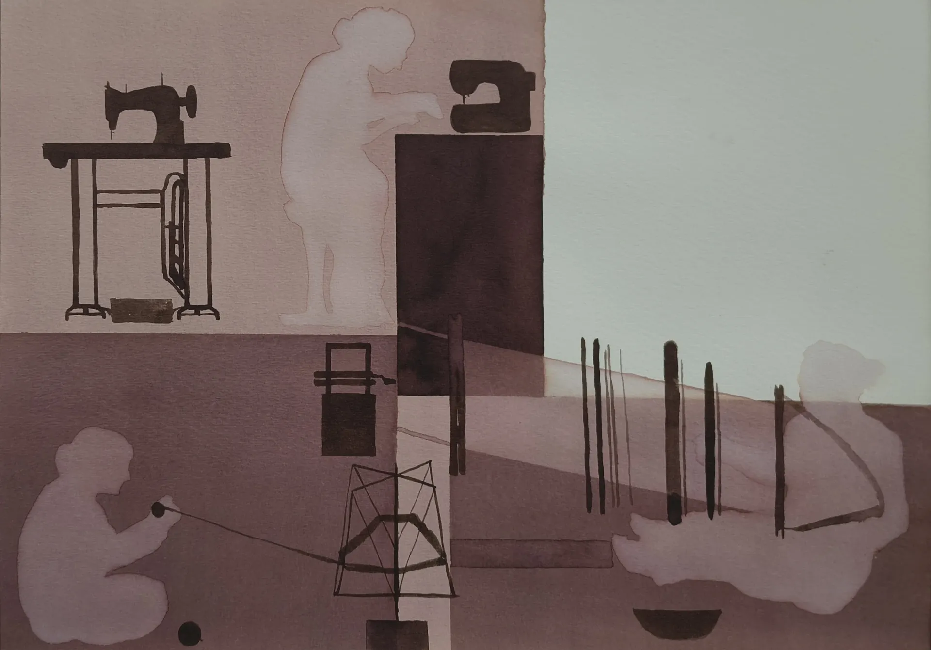 Untitled 2 by Ligang August - Ink on paper