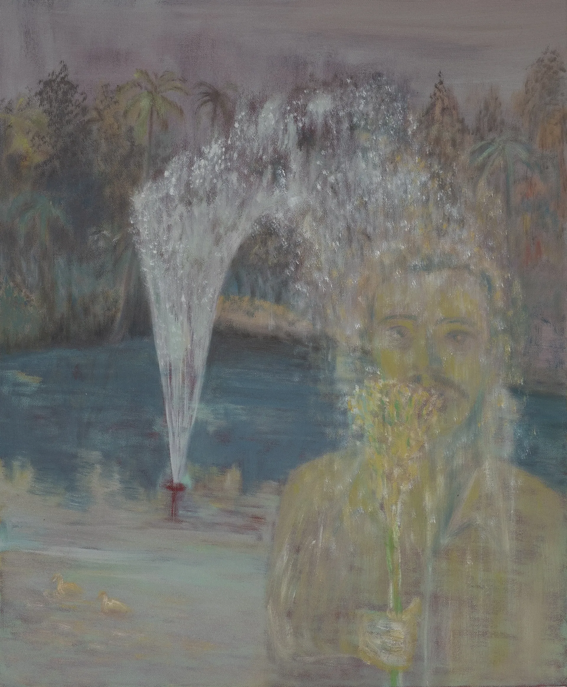 The proposal day by Jadeja Digvijaysinh Viramdevsinh - Oil on canvas                       