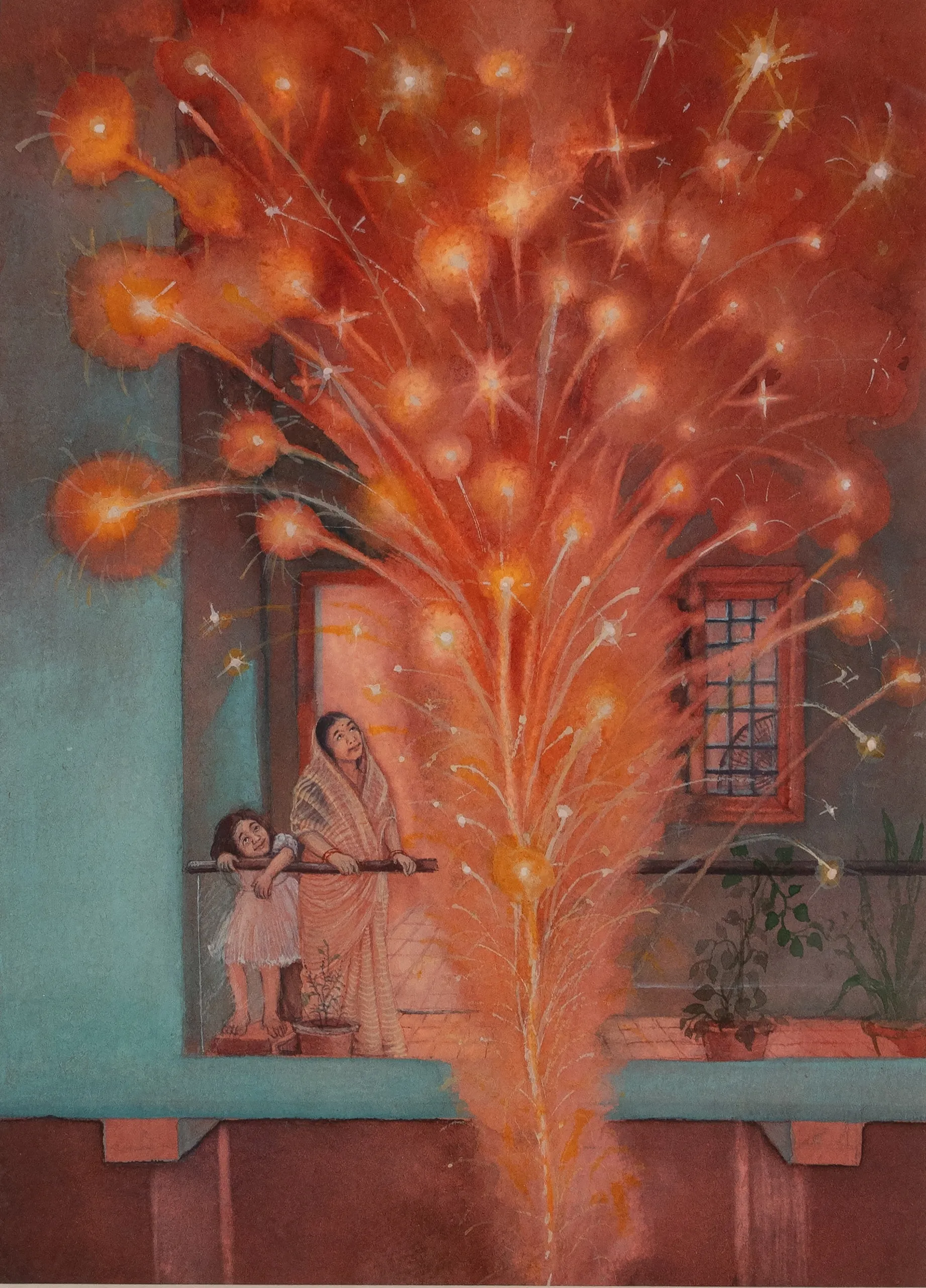Journey of the negligible 2, 1 by Sonali Sonam - Watercolor on paper
