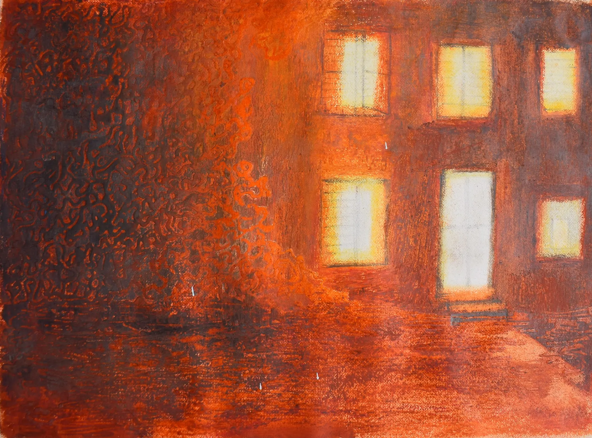 Untitled by Gayathri A P  - Mixed media on paper