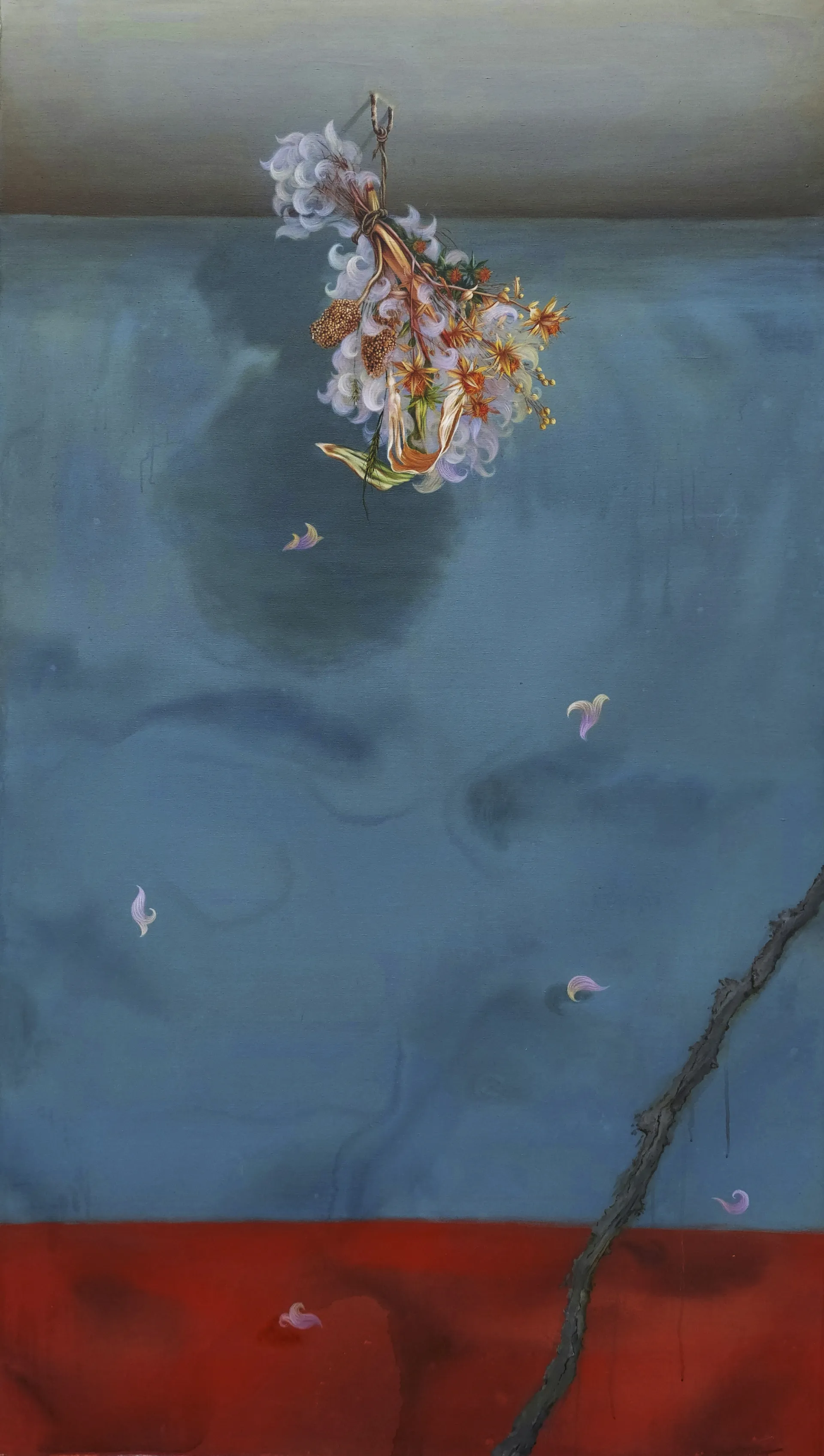 Untitled  by Yallaling Chalawadi - Acrylic on canvas