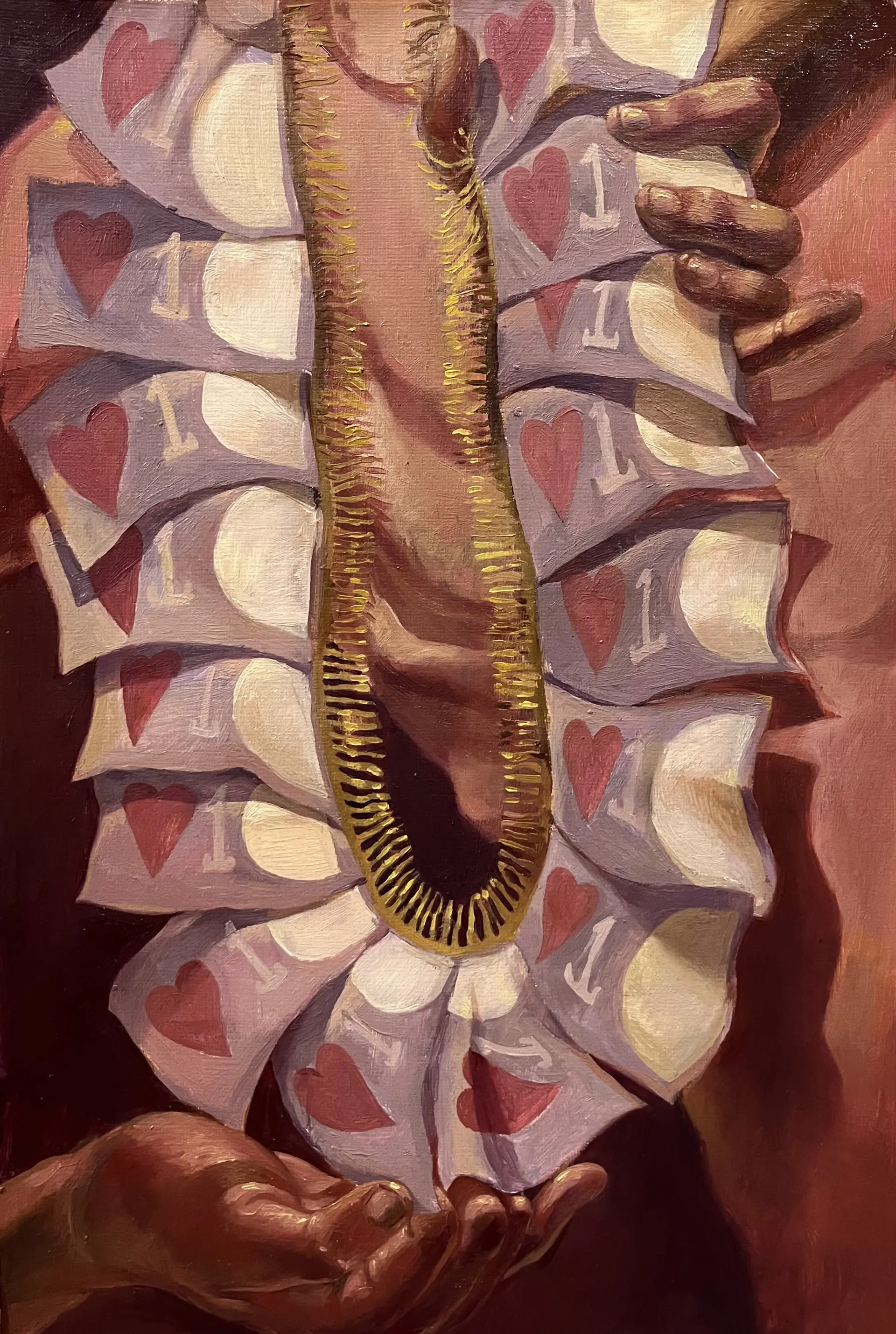 Handle with care by Utkarsh Shakya - Oil on oil sheet