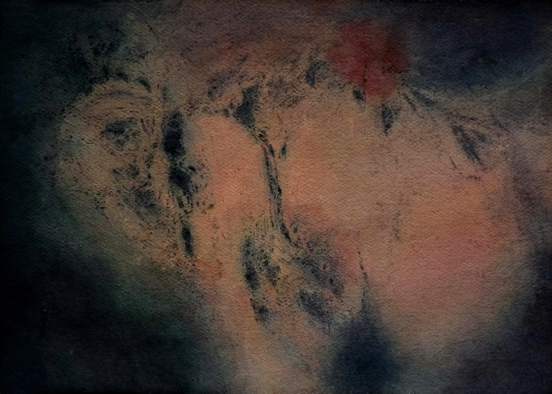 Aperture, release, relieve – III by Sangita Datta - Watercolor on acid-free handmade paper