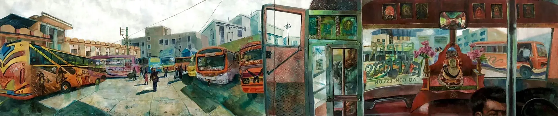 Untitled by Jyotismriti Bordoloi - Acrylic color on canvas