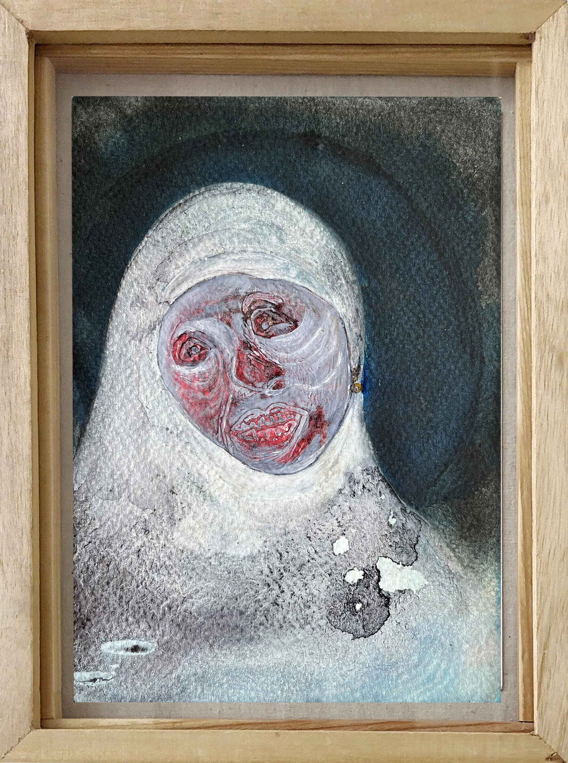 Phoenix D-3 by Preksha Tater - Mixed media on paper