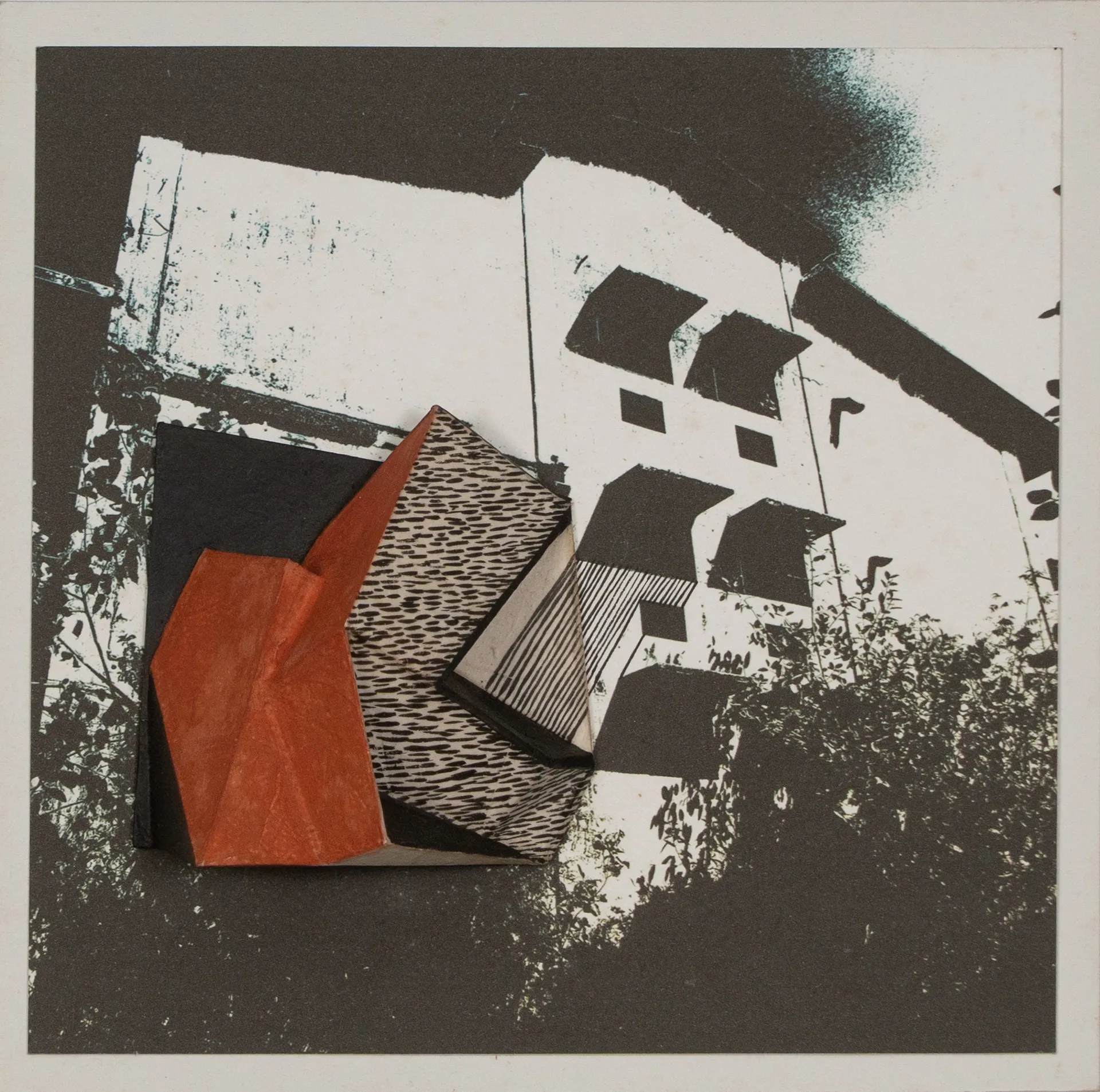 Paradoxically 10 by Victor Hazra - Ink & conte on cardboard forms and print on acid-free paper