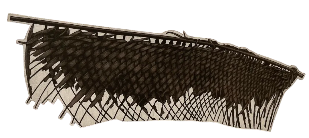 The wall, 2 by Khokan Giri - Etching