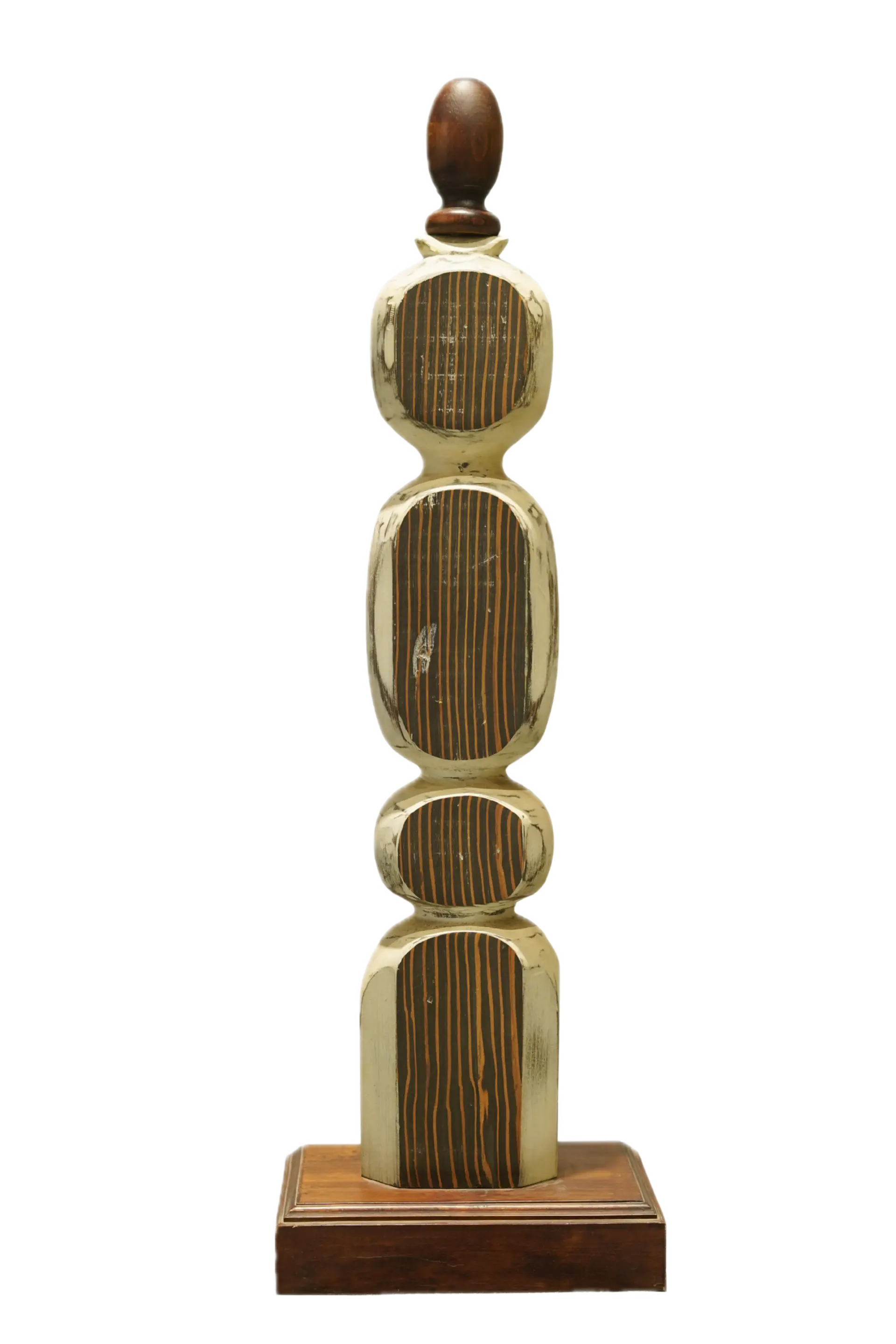 Pillar by Ashwam S. Salokhe - Compressed wood and acrylic color