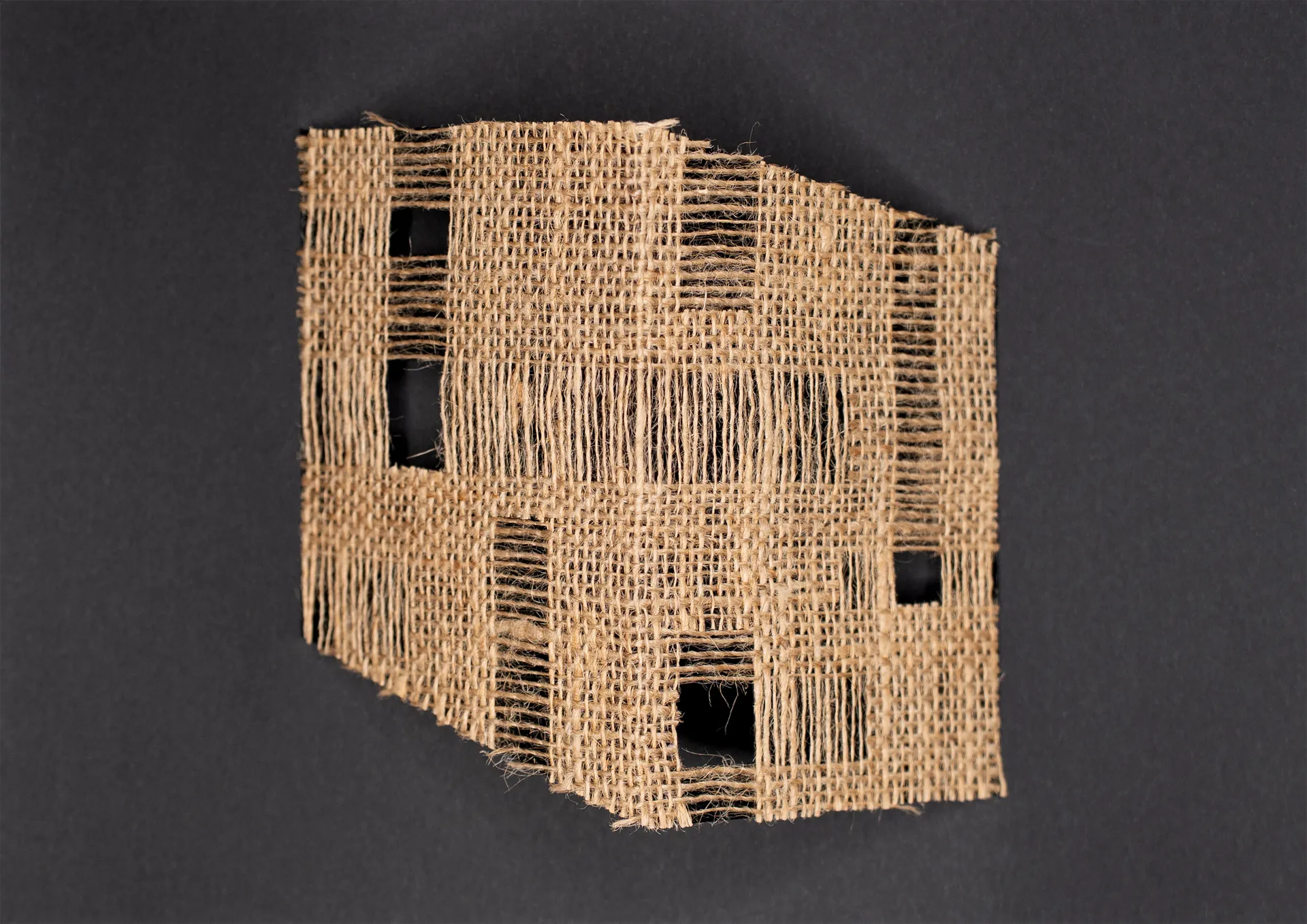 Fold #18, 4 by Urvi Sethna - Jute fabric on paper