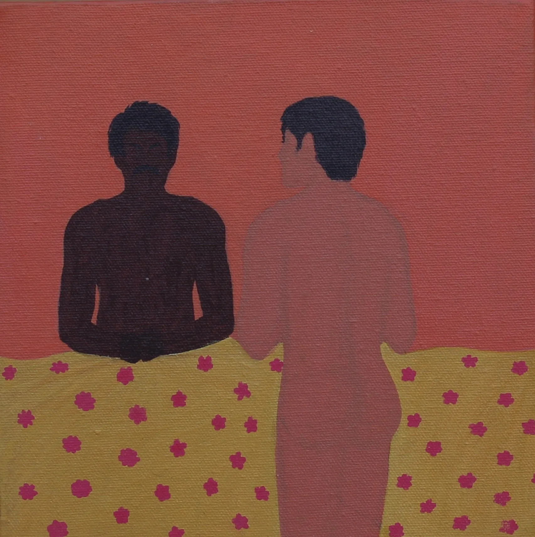 Beneath the gaze, 15 by Moni Kumari - Acrylic on canvas