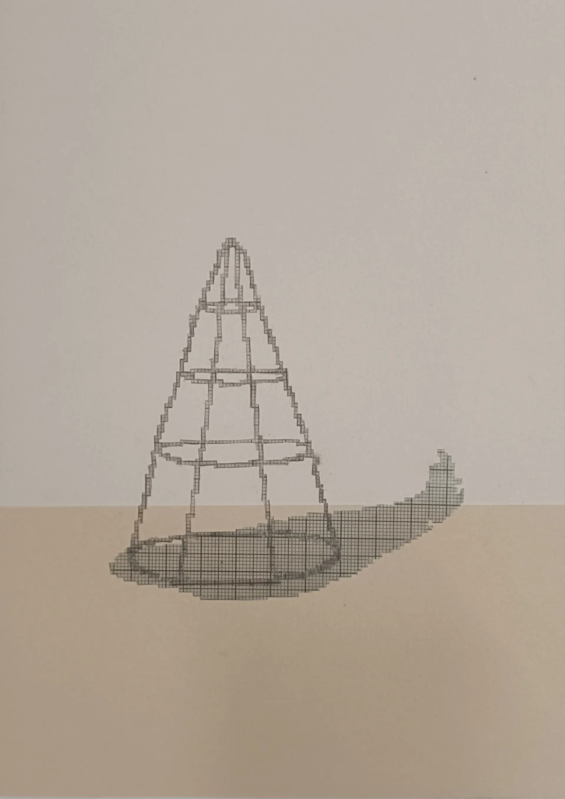 Untitled by Bhavana Parakh - Graph print on Fabriano Rosapina paper