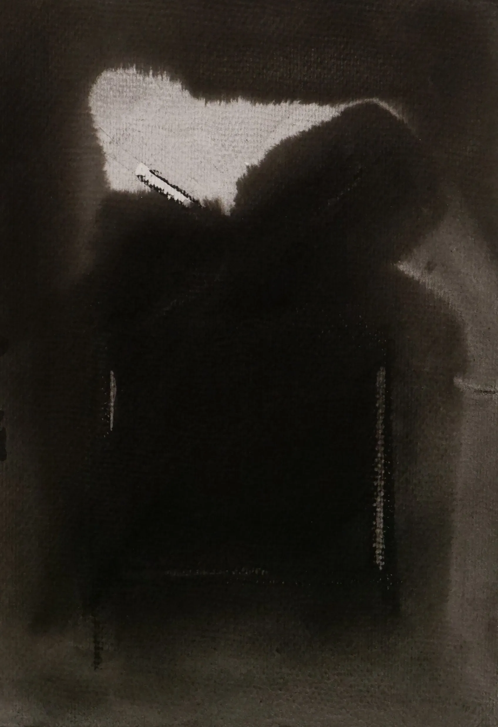 Untitled by Kshetrimayum Gopinath Singh - Watercolor and charcoal on paper