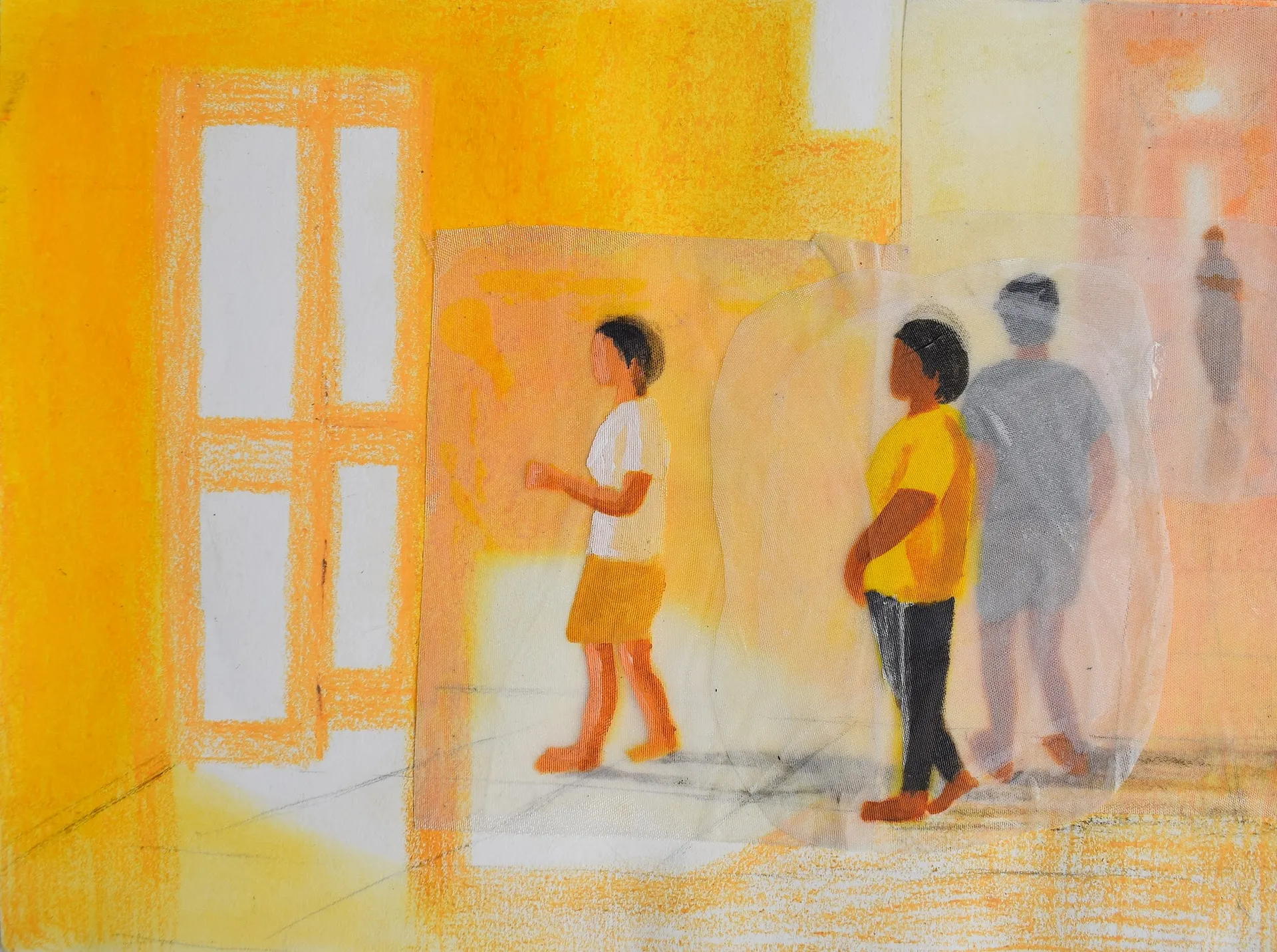 Untitled by Gayathri A P  - Mixed media on paper