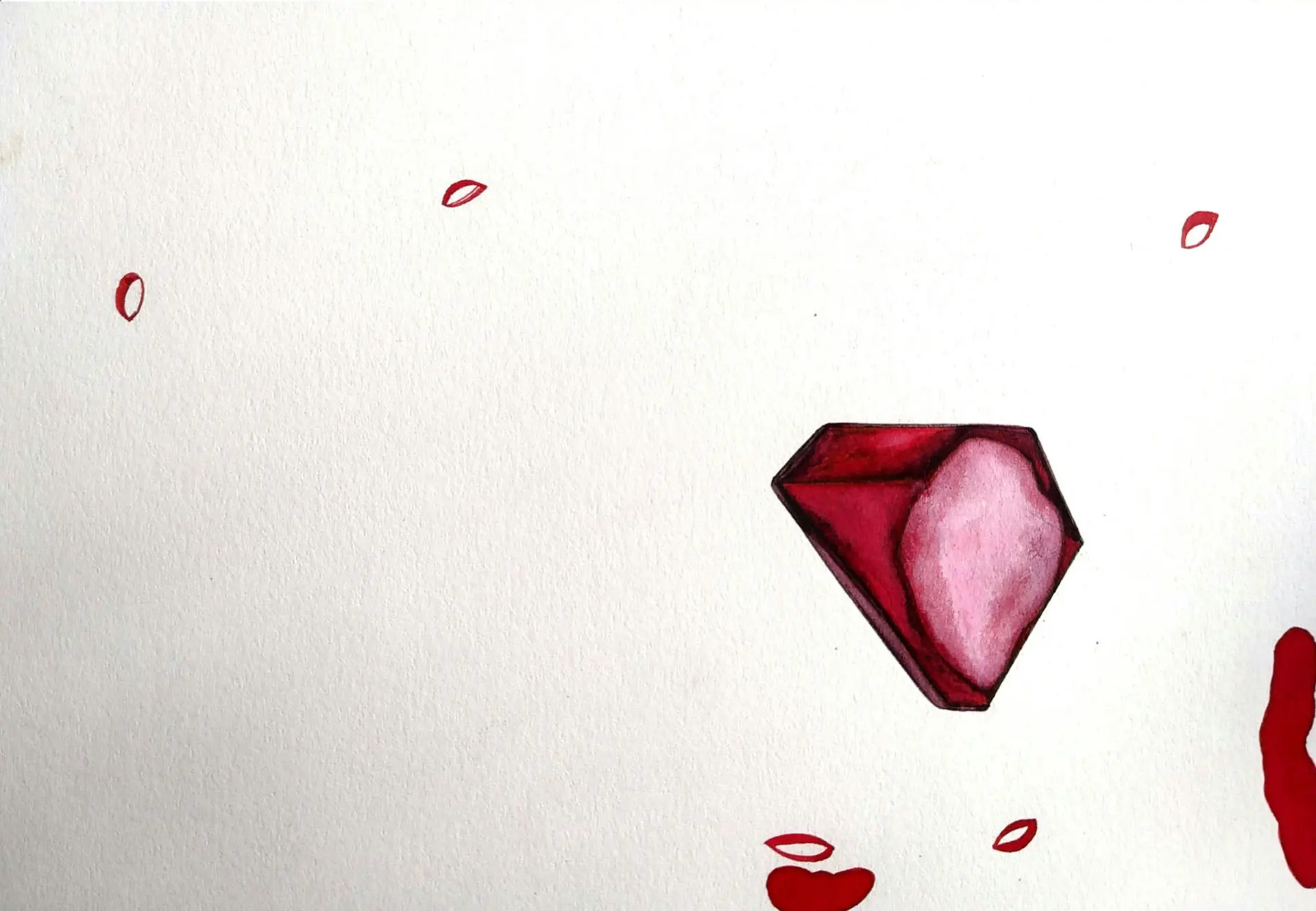 D-2, 9 by Preksha Tater - Pen and color on paper
