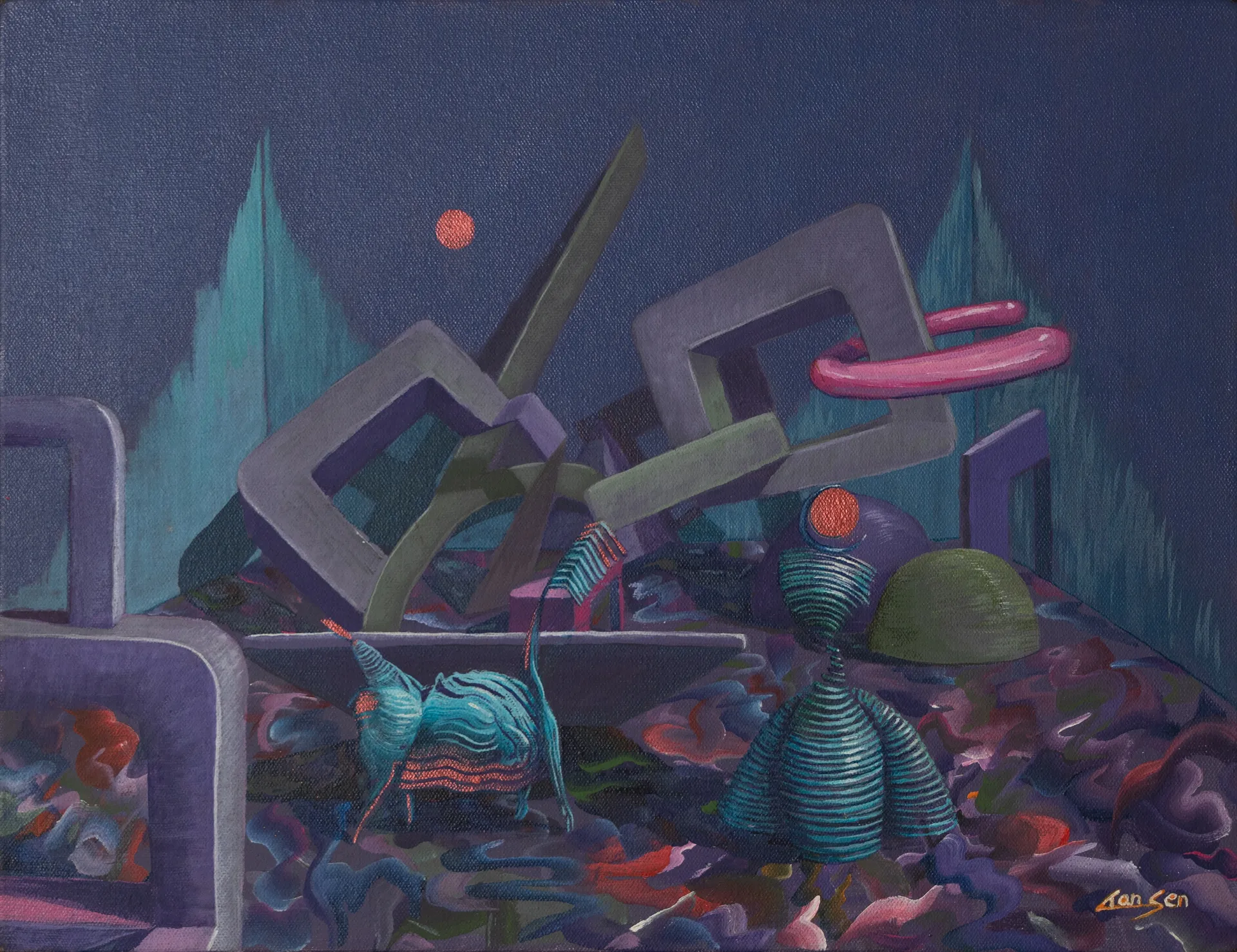 Fragments of the future by Tan Sen - Acrylic on canvas 