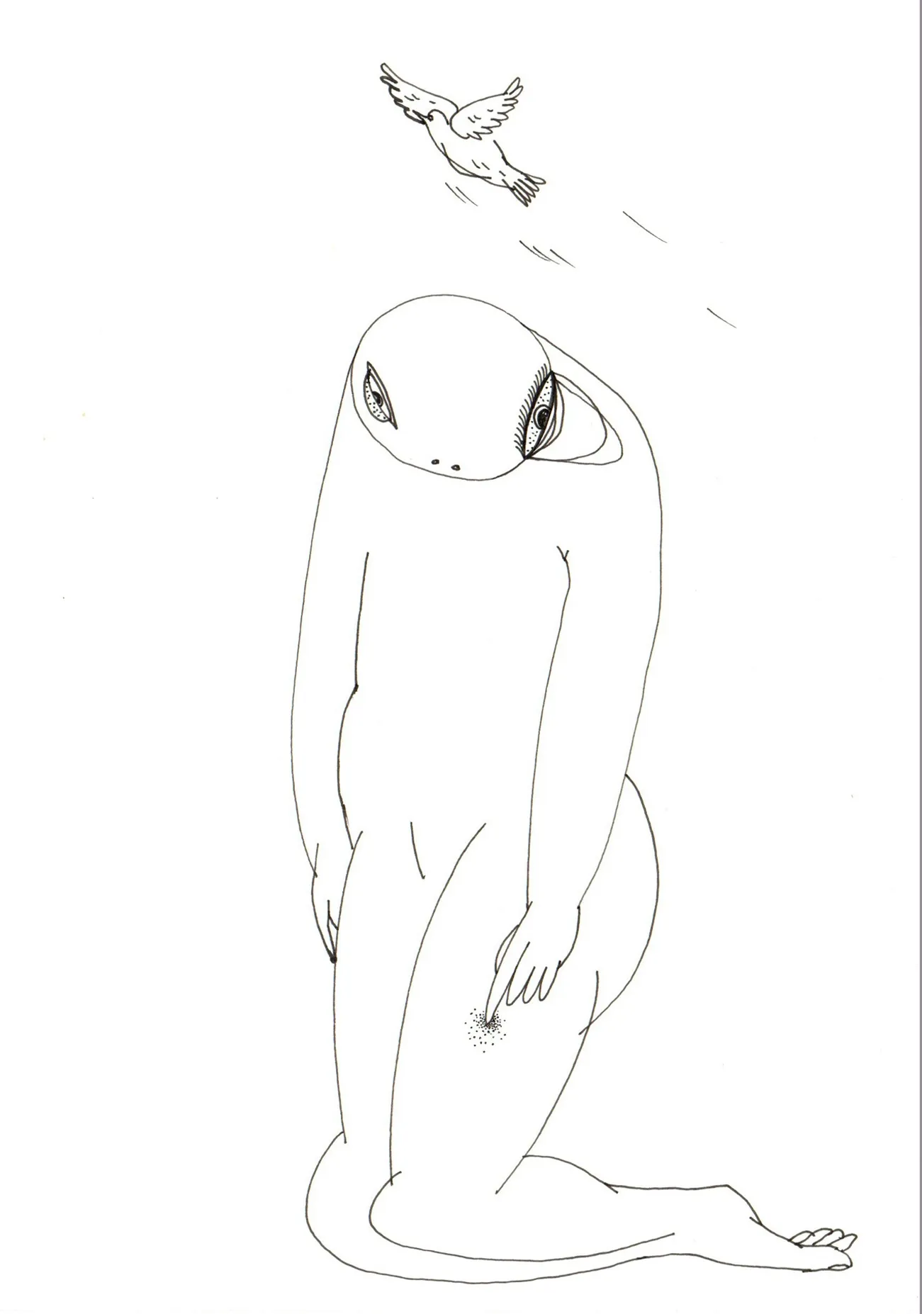 D-1, 5 by Preksha Tater - Pen on paper
