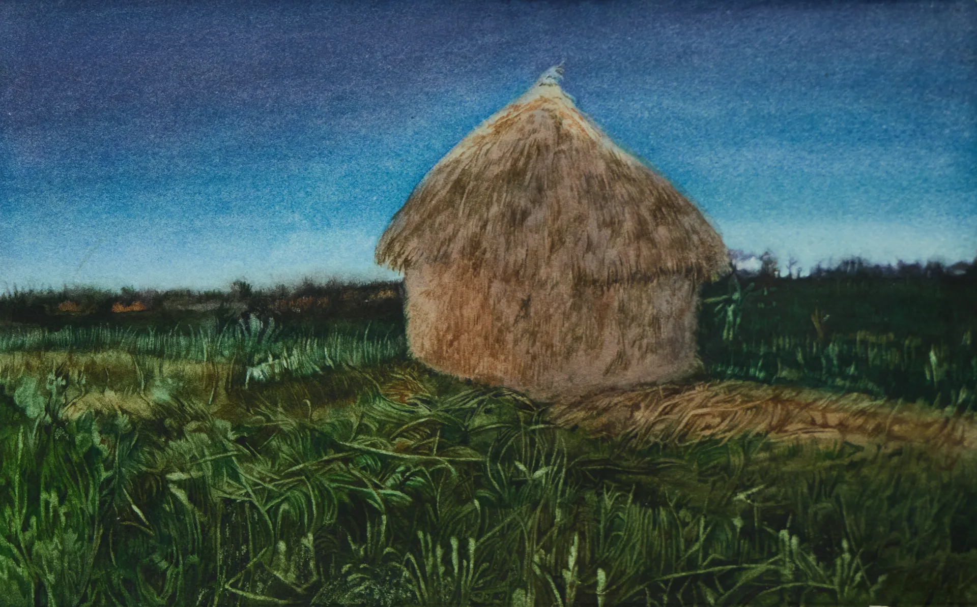 जरावल के यंत्र (Apparatus for burning) by Shiv Shankar - Watercolor on paper