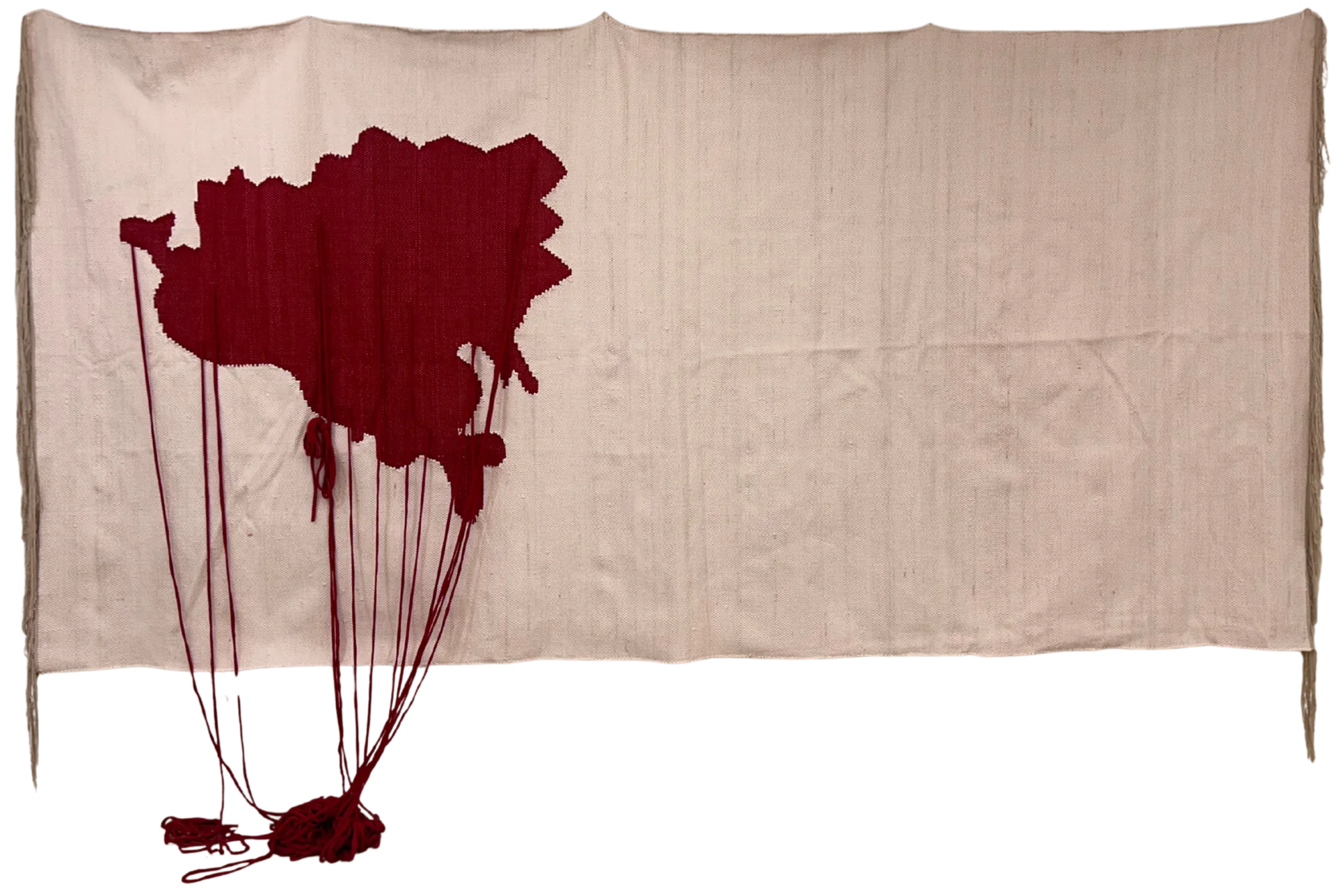 Kabir's path by Anshu Singh - Discarded clothes, tapestry